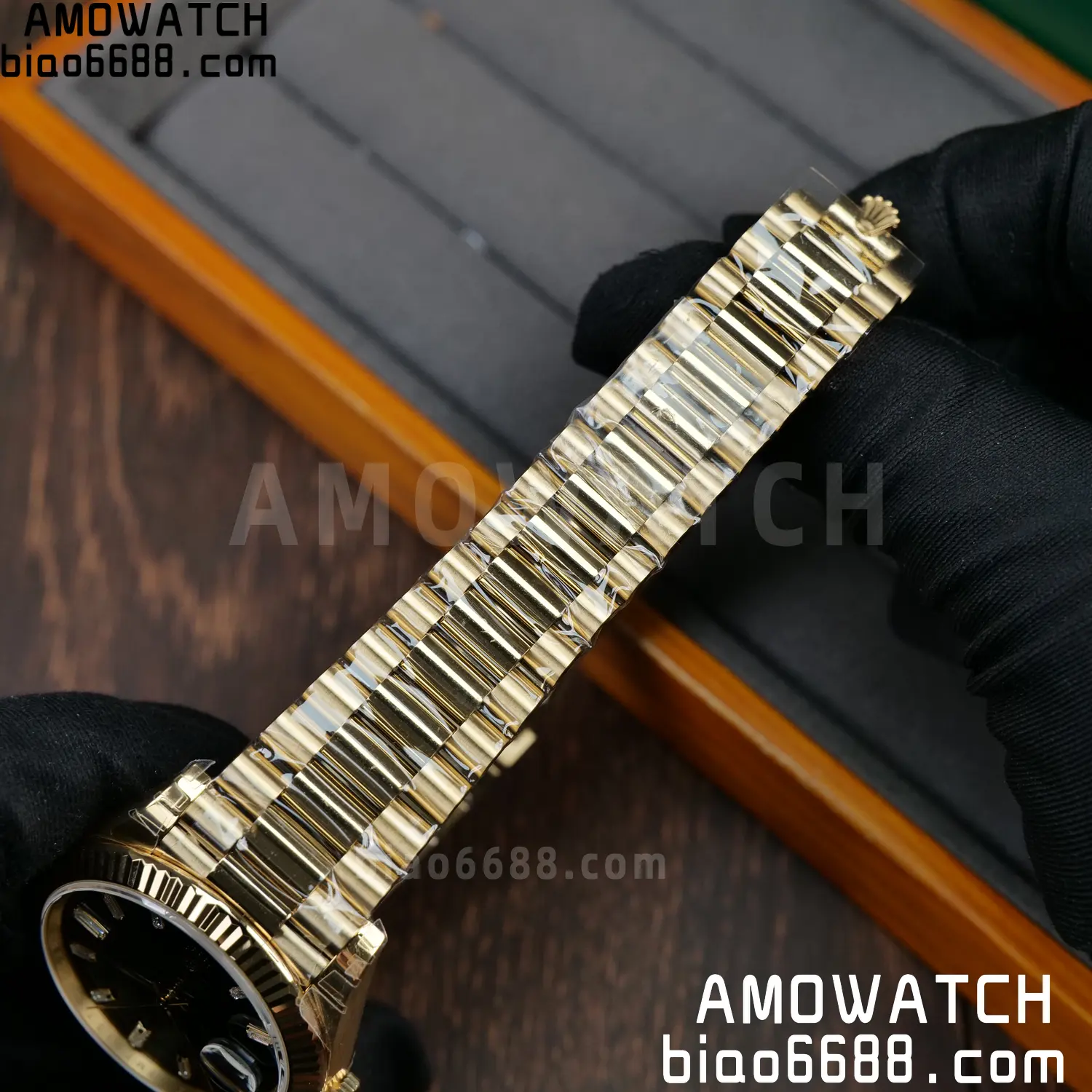 Rolex Day Date 40 YG 228238 RCF 1:1 Best Edition Black Dial on President Bracelet VR3255 (210g) 62 24cfe10683647b7 AMO Watch