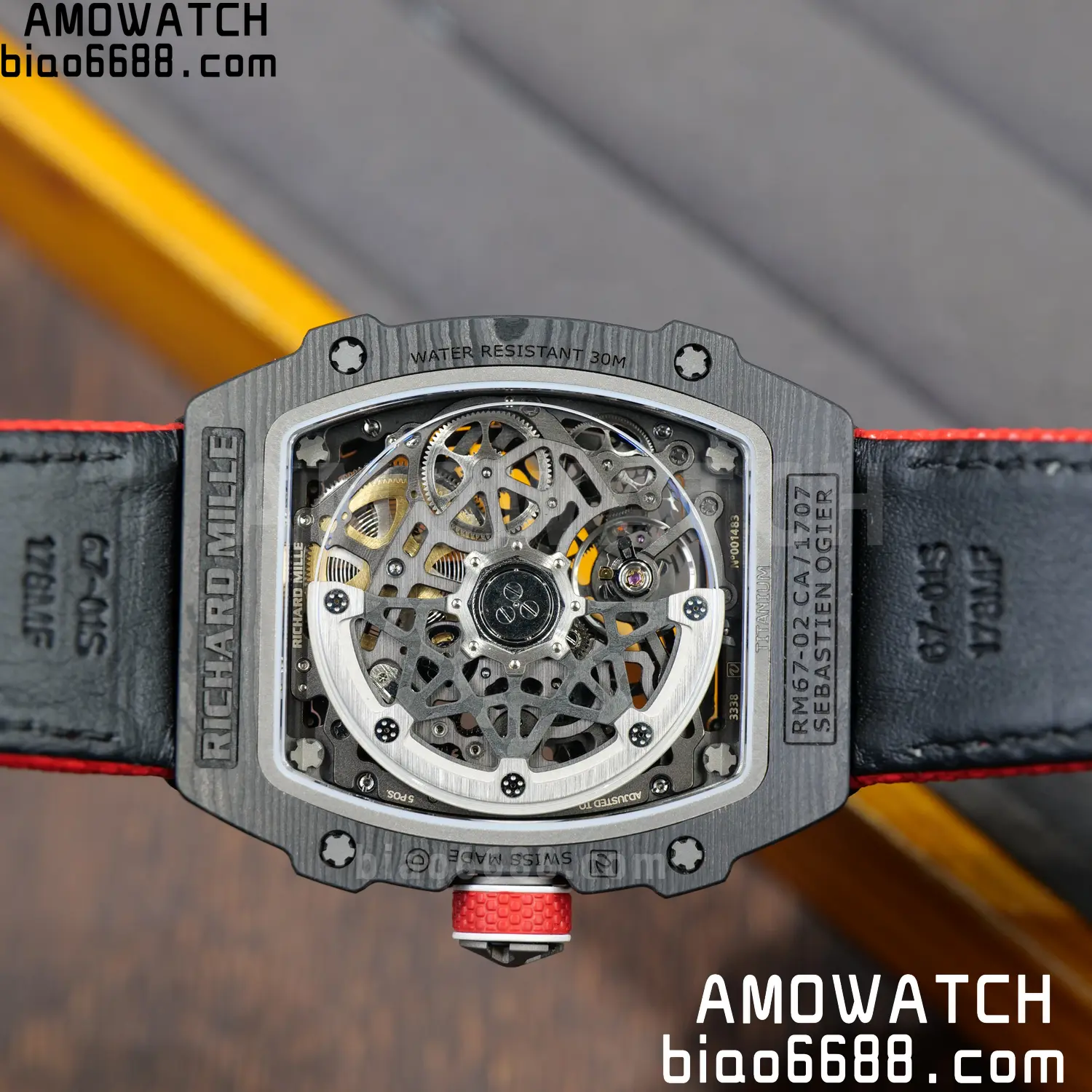 RICHARD MILLE RM67-02 Black NTPT RICH Factory 1:1 France Blue/Red/White Skeleton Dial CRMA7 Super Clone 102 2884169fa0a3eeb AMO Watch