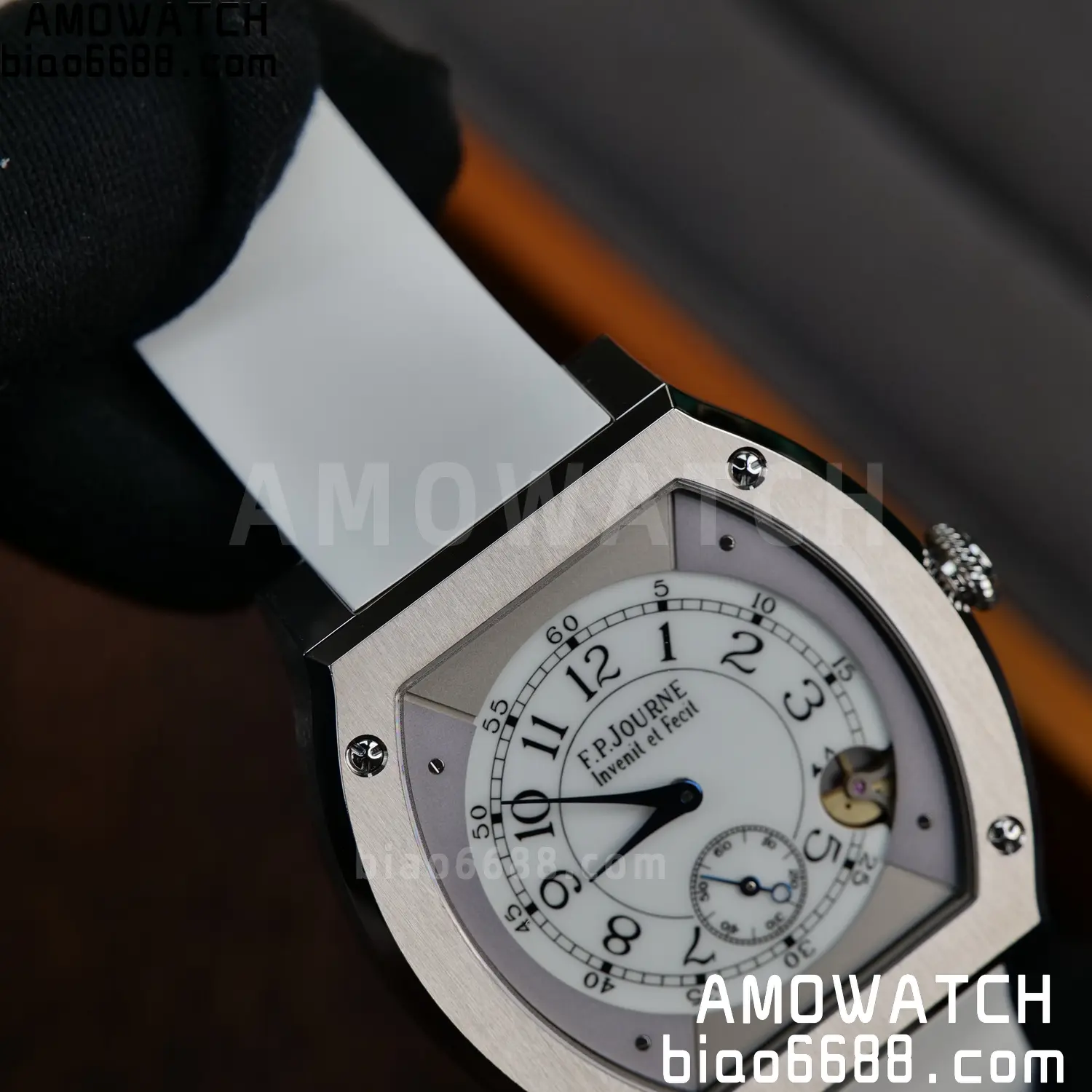 FPJ F.P.Journe Elegante FJ Factory Best Edition White Dial on White Rubber Strap Quartz V2 95 2ac18e9e226967e AMO Watch