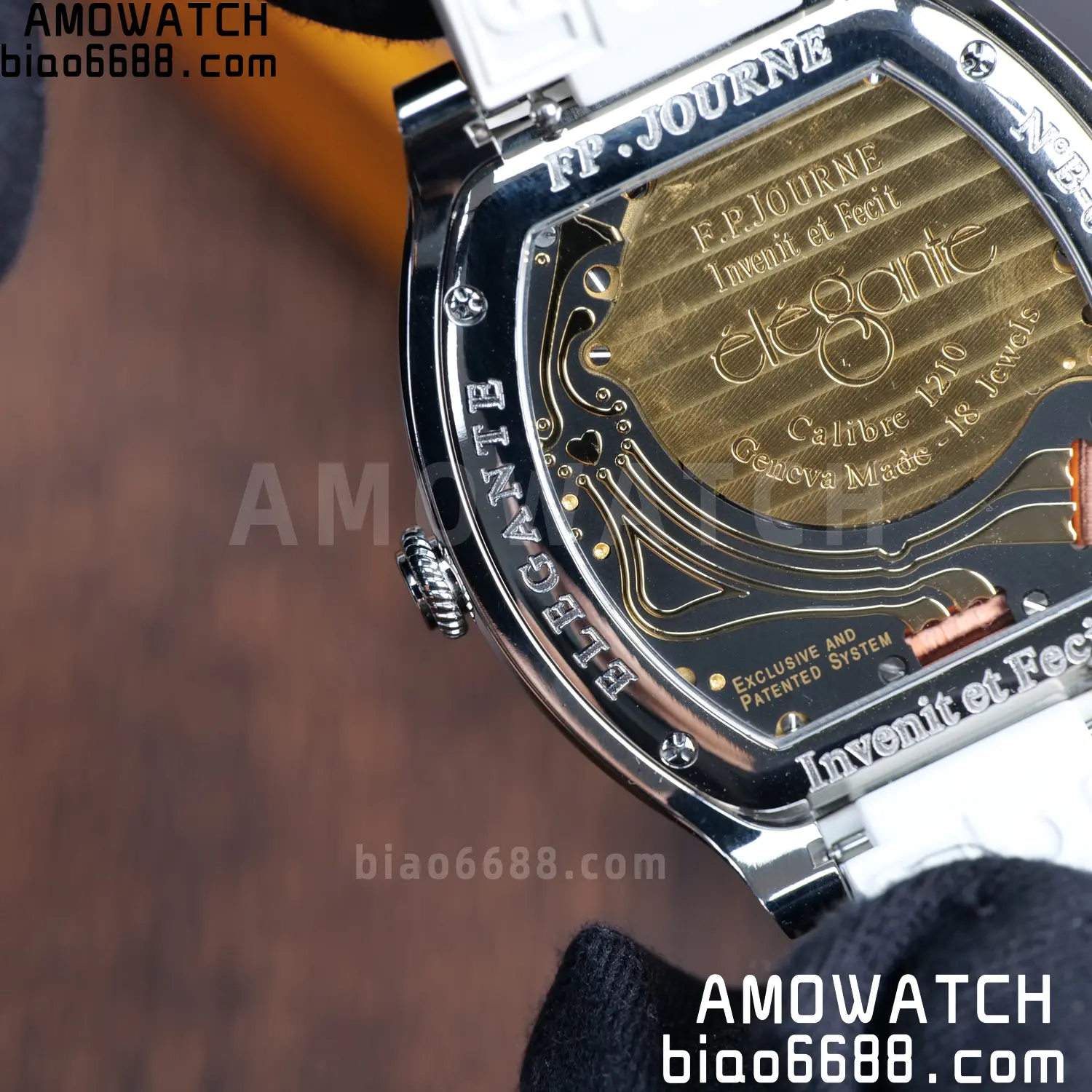 FPJ F.P.Journe Elegante FJ Factory Best Edition White Dial on White Rubber Strap Quartz V2 107 2b305b54a31a03b AMO Watch