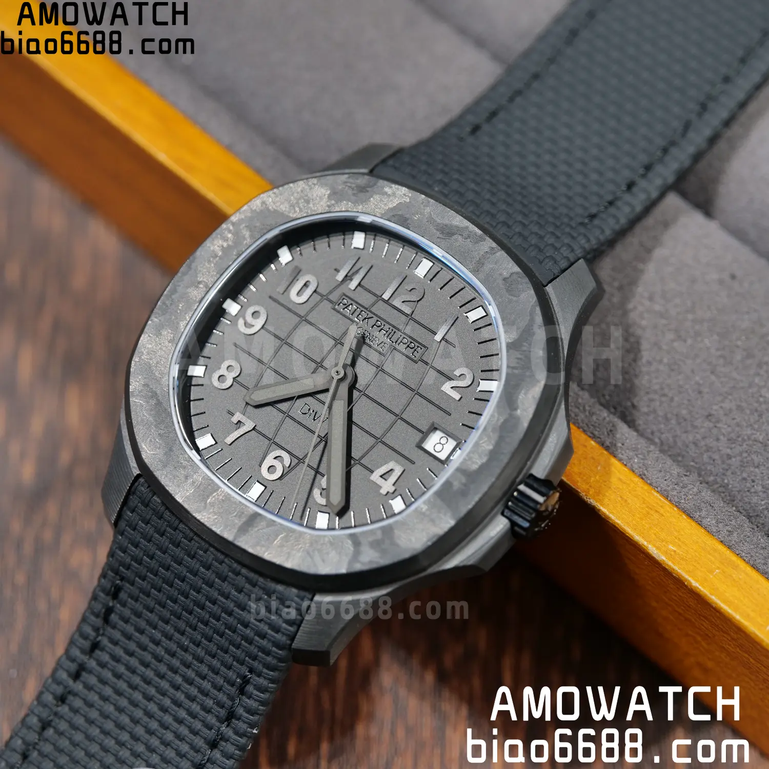 PP Aquanaut 5167 ALL Black DIW SONIC Factory SF 1:1 Best Edition Black Dial On Black Nylon Strap DD324 97 2f8209809d1f47f 阿默表行AmoWatch