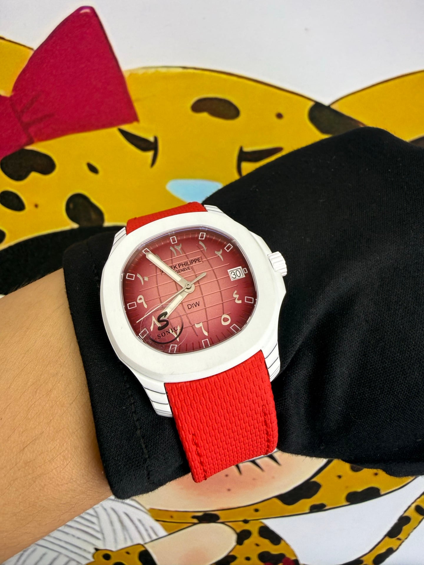 PP Aquanaut 5167 Royale DIW SONIC Factory SF 1:1 Best Edition Red Dial On Red Nylon Strap DD324 33 306f315291c912a 阿默表行AmoWatch