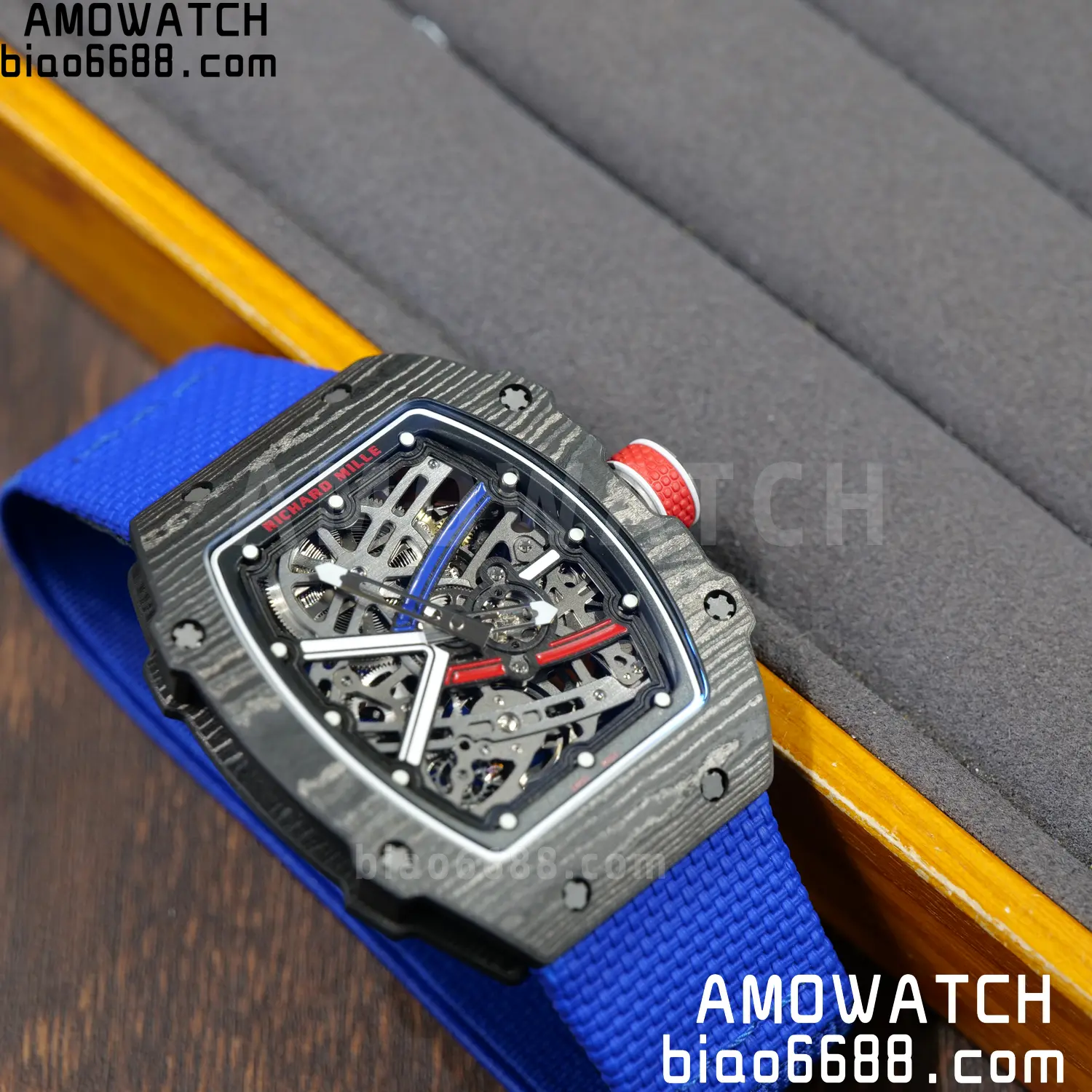 RICHARD MILLE RM67-02 Black NTPT RICH Factory PRO 1:1 France Blue/Red/White Skeleton Dial CRMA7 Super Clone V2 98 30c6e7df6f7ca6c 阿默表行AmoWatch