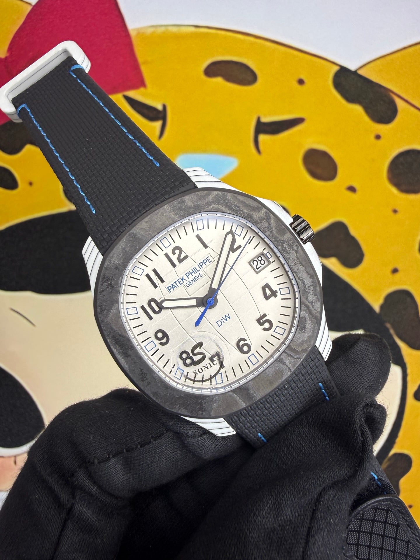 PP Aquanaut 5167 Polar Blue DIW SONIC Factory SF 1:1 Best Edition White Dial On Black Nylon Strap DD324 27 324d3b14af46466 阿默表行AmoWatch