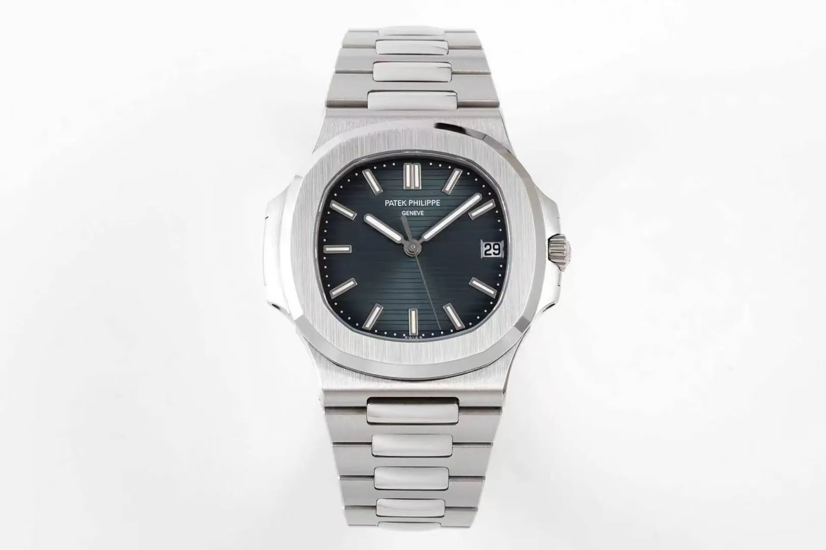 Nautilus 5711 DDF 1:1 Best Edition 2018 Blue Textured Dial on SS Bracelet DPB330 Super Clone V2 19 32cb29a85e25359 AMO Watch