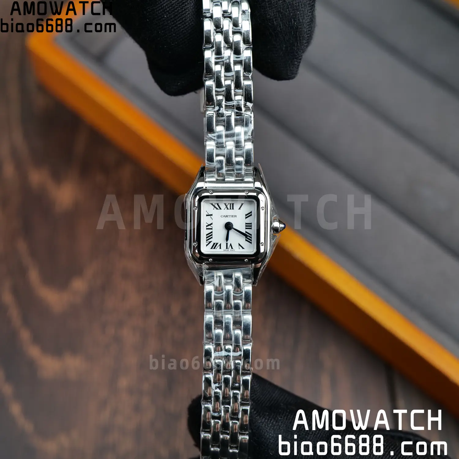 Panthère de Cartier Mini 19mm WSPN0012 BBA 1:1 Best Edition SS White Dial on SS Bracelet Swiss Quartz 75 384909de4fdb8a9 AMO Watch