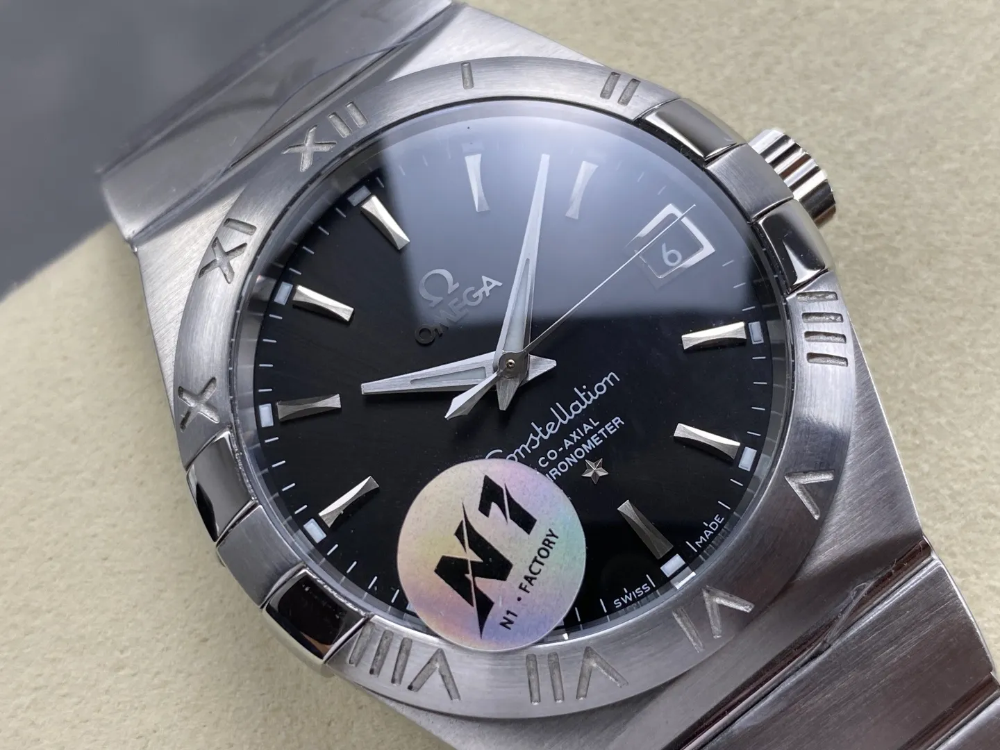 OMEGA Constellation 39mm SS N1F 1:1 Best Edition Black Dial on SS Bracelet A8500 30 396f2e6ebf8a76d AMO Watch