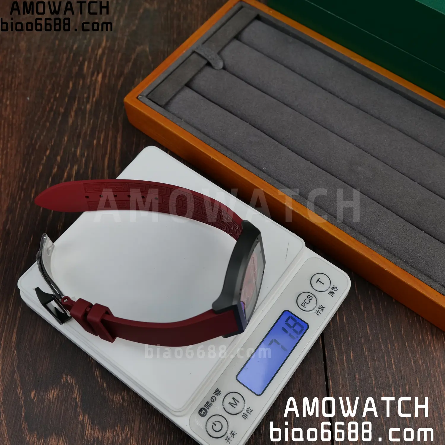 FPJ F.P.Journe Elegante PVD FJ Factory Best Edition Red Dial on RedRubber Strap Quartz V2 84 40f7326dfe7866f AMO Watch