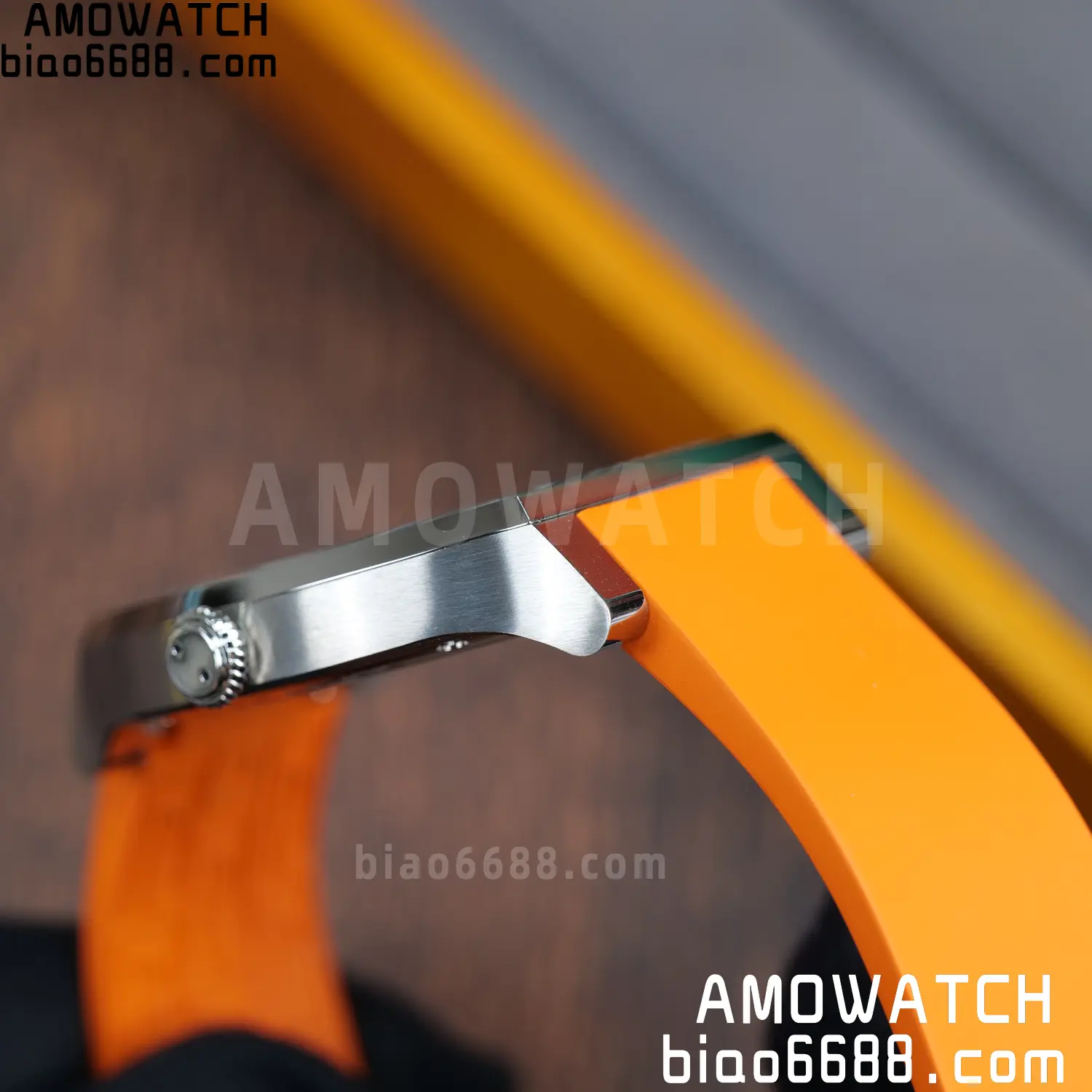 FPJ F.P.Journe Elegante FJ Factory Best Edition White Dial on Orange Rubber Strap Quartz V2 94 43831ffc04755ee AMO Watch