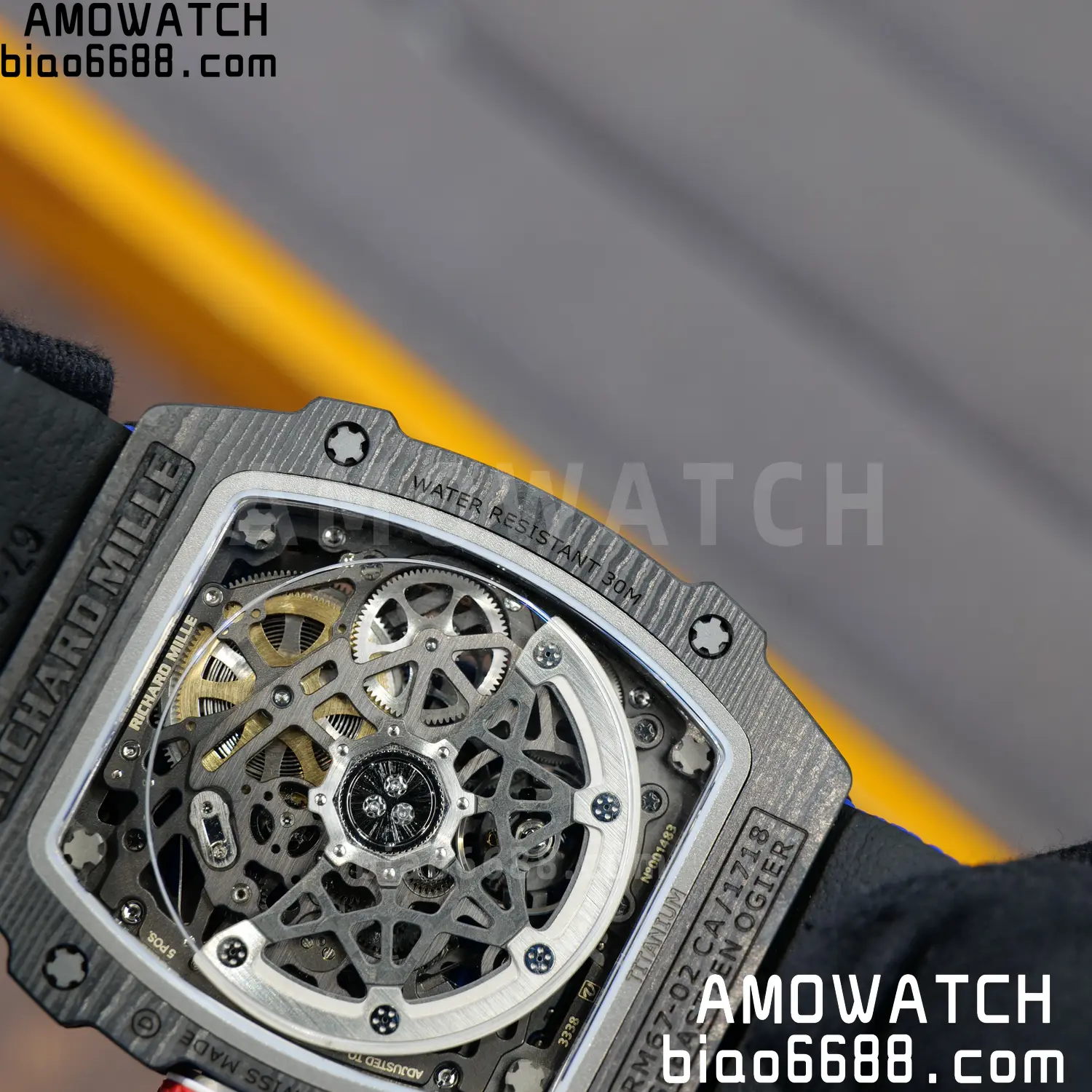 RICHARD MILLE RM67-02 Black NTPT RICH Factory PRO 1:1 France Blue/Red/White Skeleton Dial CRMA7 Super Clone V2 105 495d9287c879bed 阿默表行AmoWatch