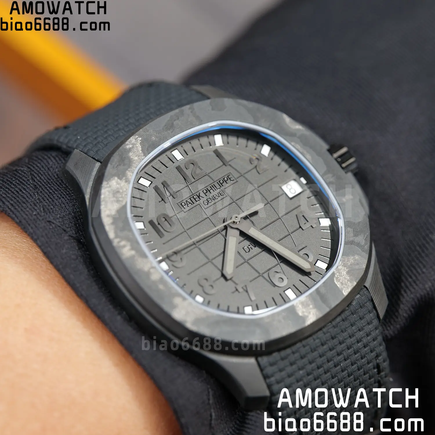 PP Aquanaut 5167 ALL Black DIW SONIC Factory SF 1:1 Best Edition Black Dial On Black Nylon Strap DD324 72 4aab50d79e60419 阿默表行AmoWatch