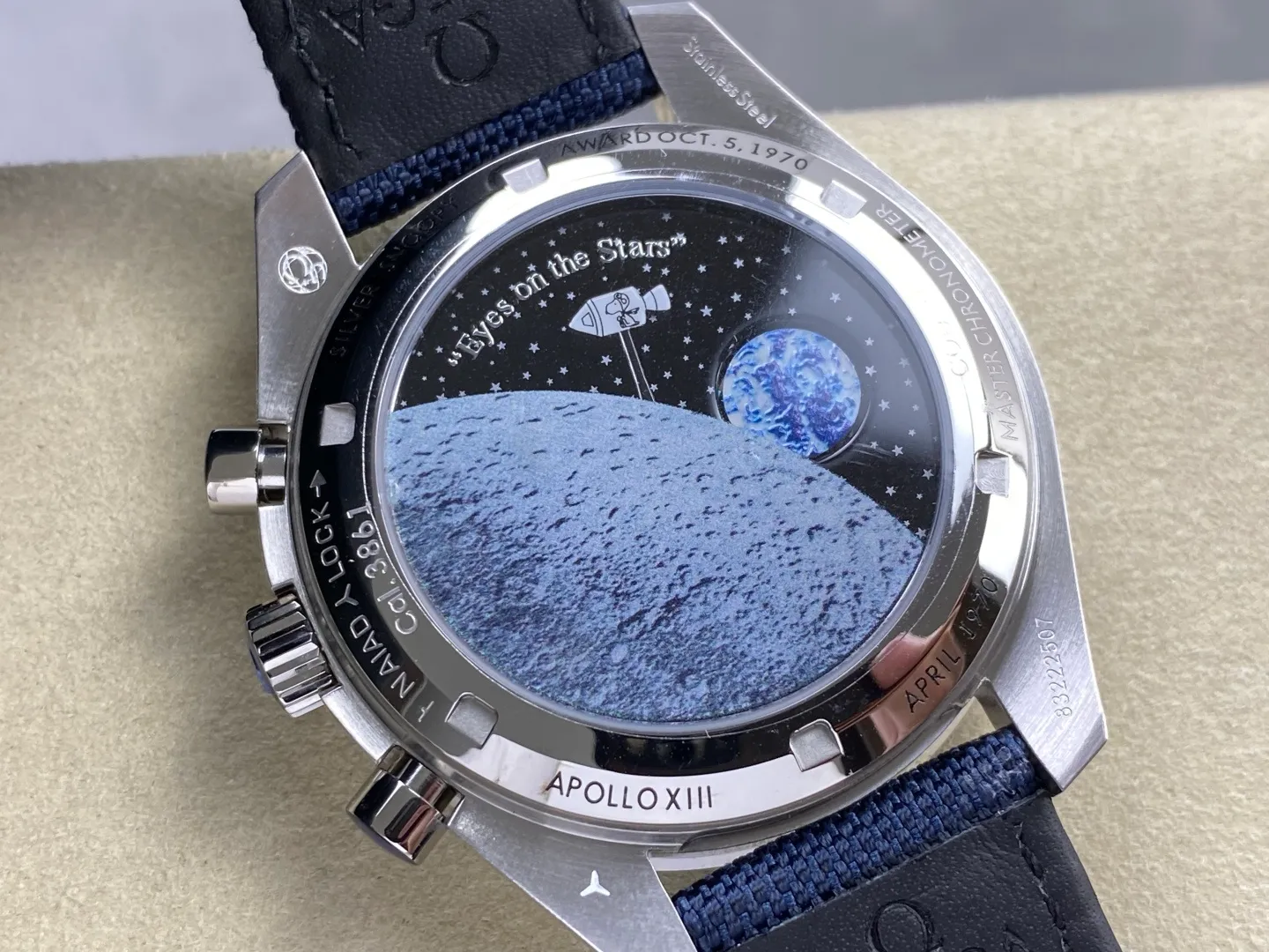 OMEGA Speedmaster Professional “Silver Snoopy Award” 50th Anniversary SMF 1:1 Best Edition A3861 38 4be2067d96d6f5b AMO Watch