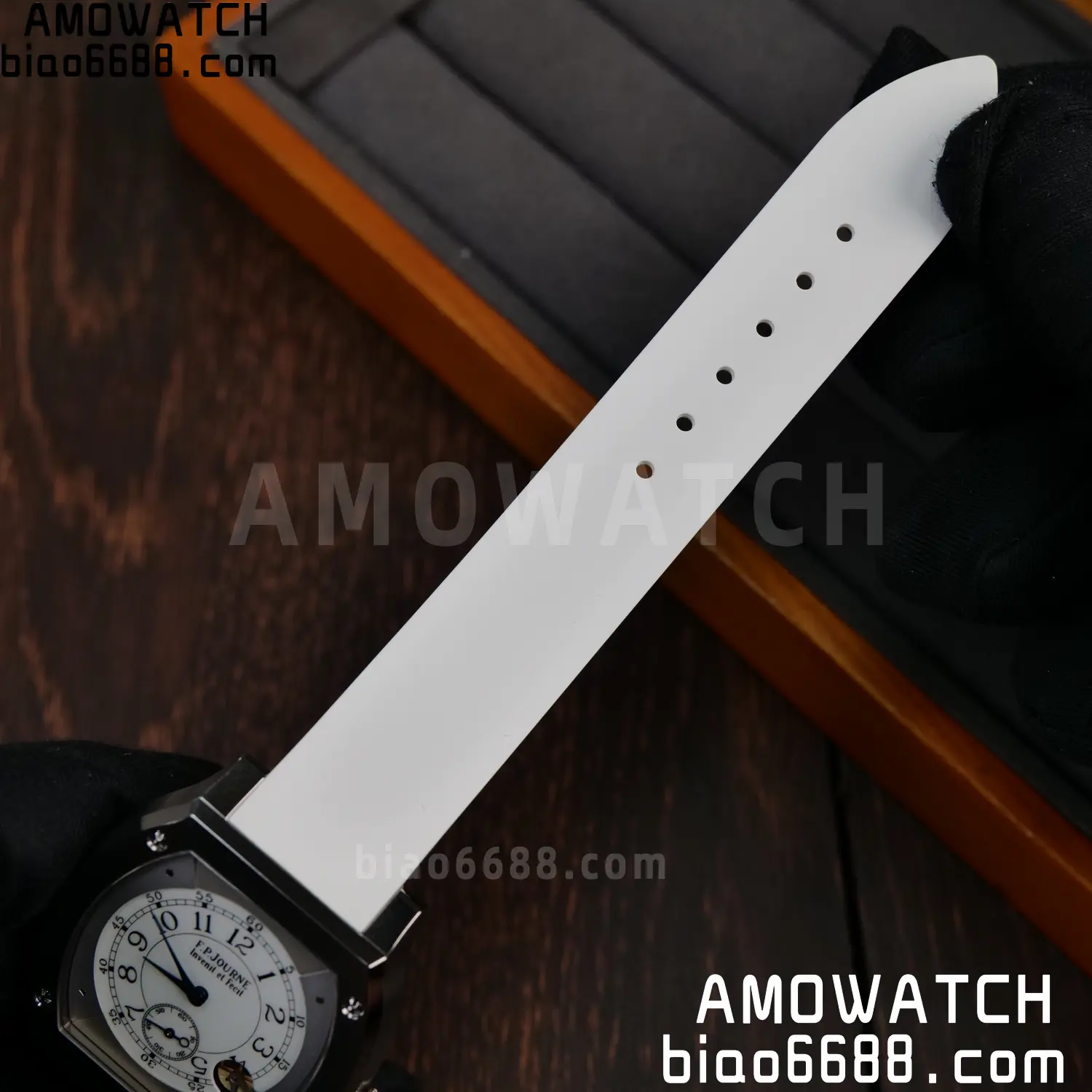 FPJ F.P.Journe Elegante FJ Factory Best Edition White Dial on White Rubber Strap Quartz V2 82 5469145d17e32f3 AMO Watch
