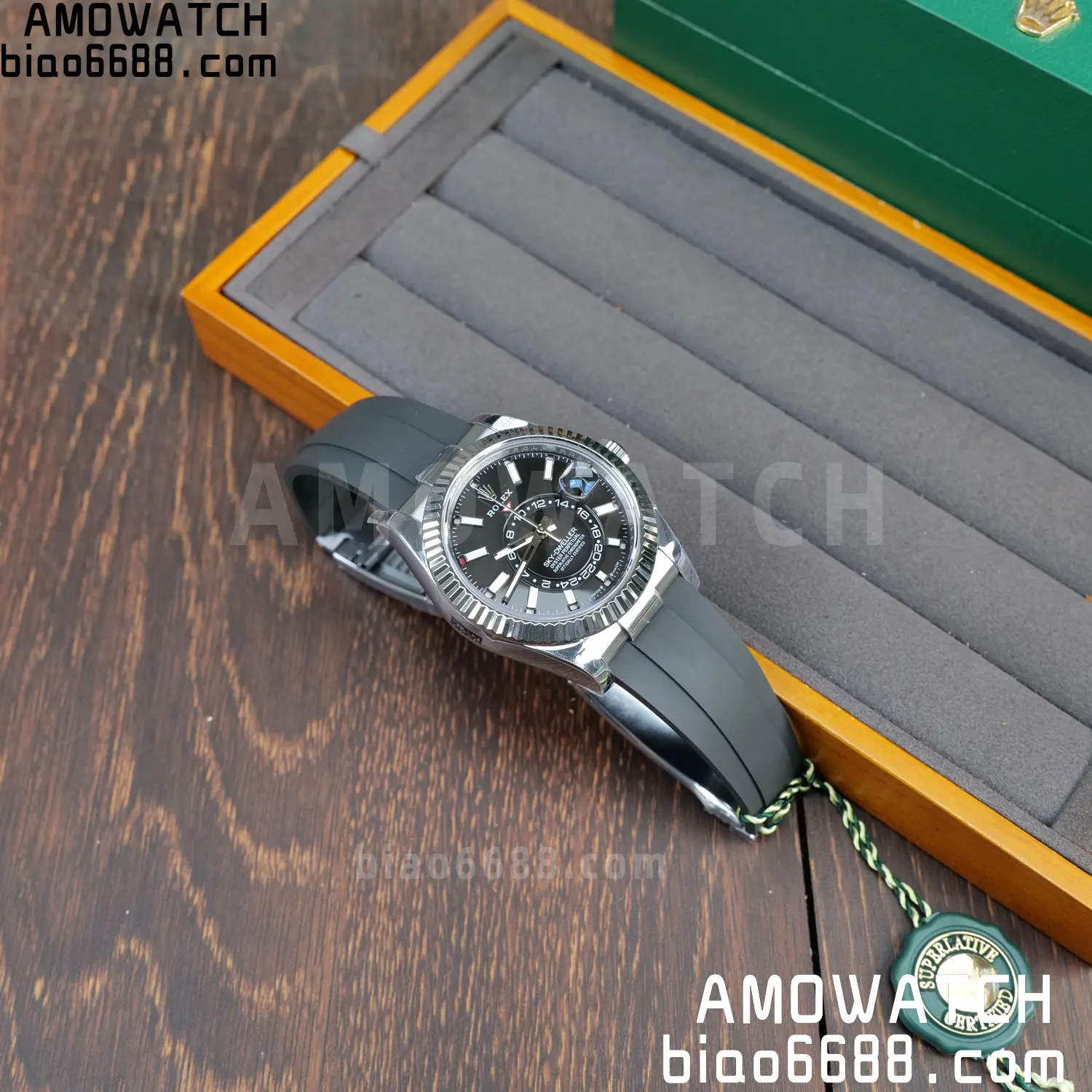 Rolex Sky-Dweller 336239 SS ZF 1:1 Best Edition Black Dial on Oysterflex Strap A23J (Gain Weight) 38 56e0cb0df503d2a 阿默表行AmoWatch