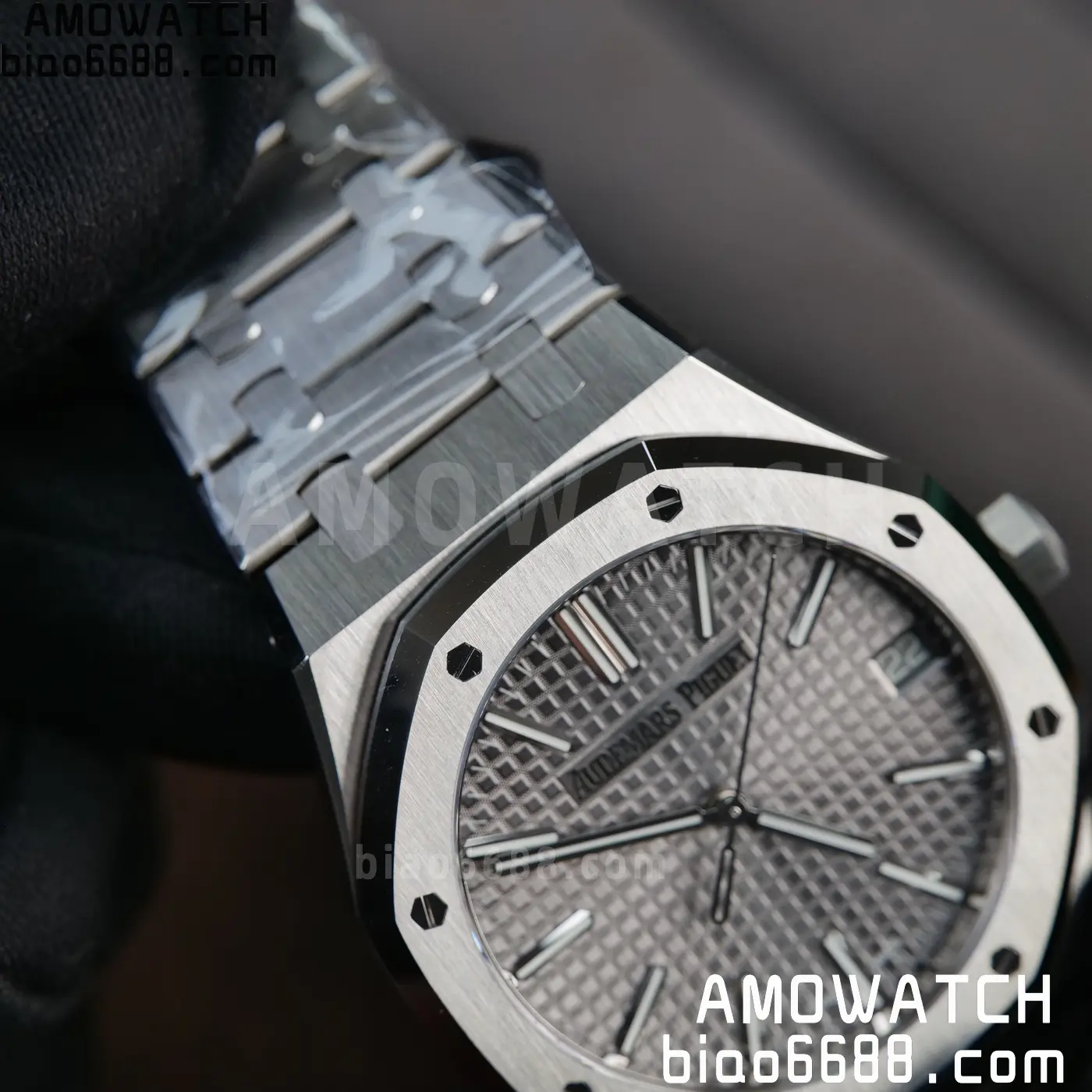 Royal Oak 41mm 15510 SS VSF 1:1 Best Edition Gray Textured Dial on SS Bracelet DD4302 Super Clone 102 579f1be53c93bd6 AMO Watch