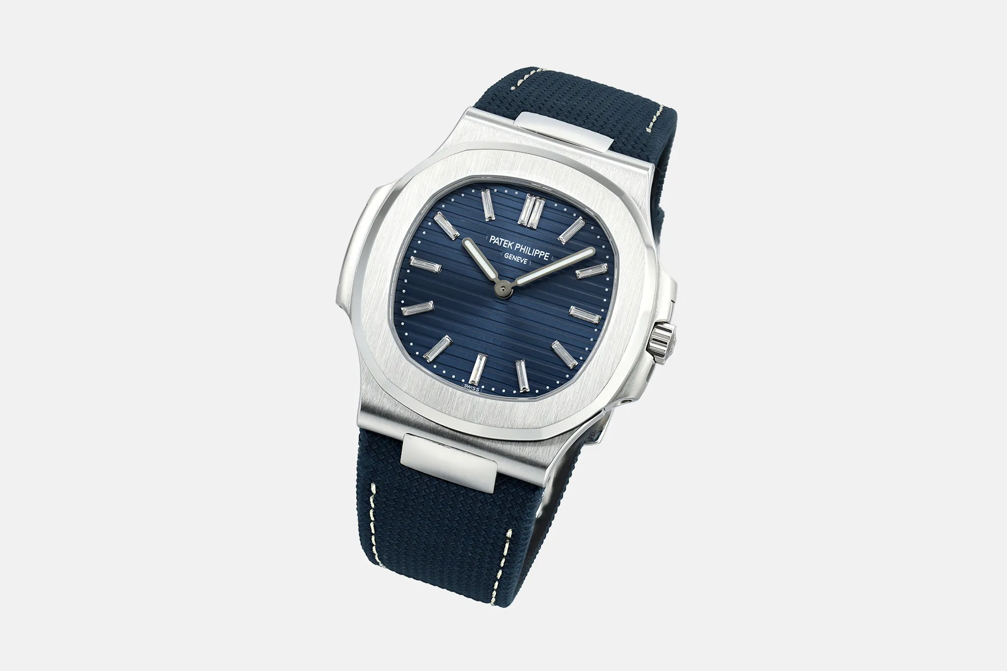 PP Nautilus 5810 PPF Best Edition Blue Dial on BlueStrap A240 21 58f08700189e15a AMO Watch