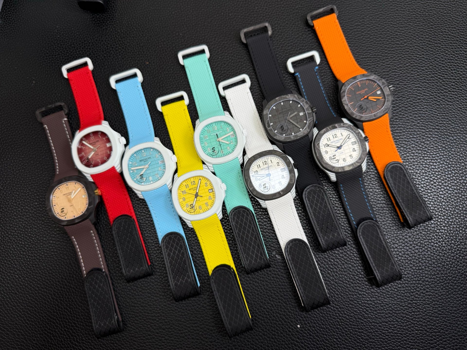 PP Aquanaut 5167 Orange DIW SONIC Factory SF 1:1 Best Edition Black Dial On Orange Nylon Strap DD324 24 5a08788b385e9cb 阿默表行AmoWatch