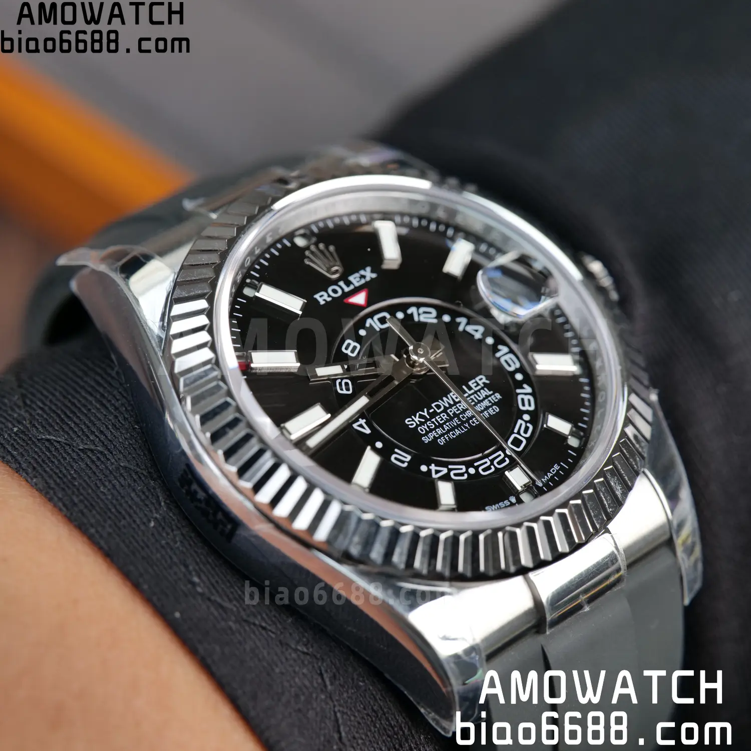 Rolex Sky-Dweller 336239 SS ZF 1:1 Best Edition Black Dial on Oysterflex Strap A23J (Gain Weight) 53 61be60ba70f729d 阿默表行AmoWatch