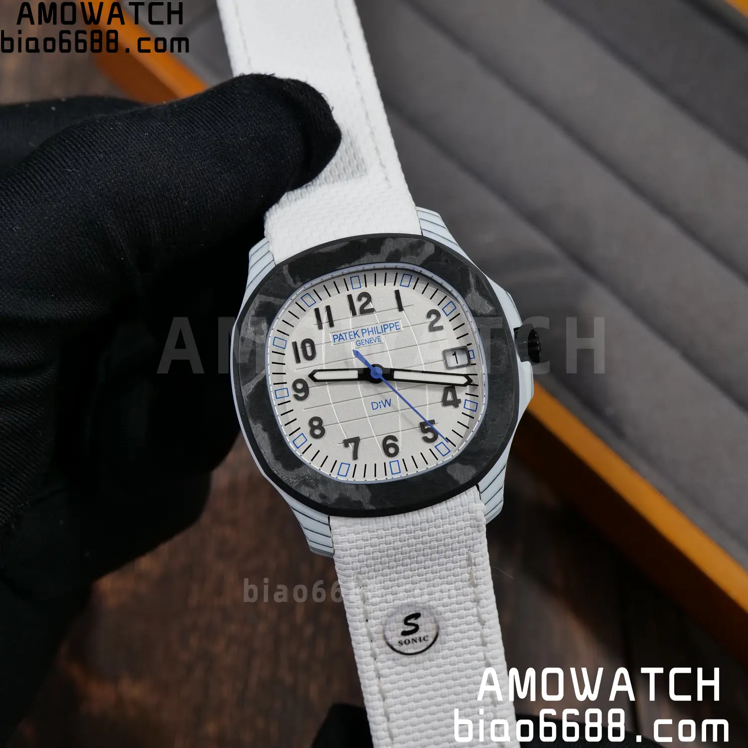 PP Aquanaut 5167 Polar Blue DIW SONIC Factory SF 1:1 Best Edition White Dial On White Nylon Strap DD324 73 6e169d76f372111 阿默表行AmoWatch