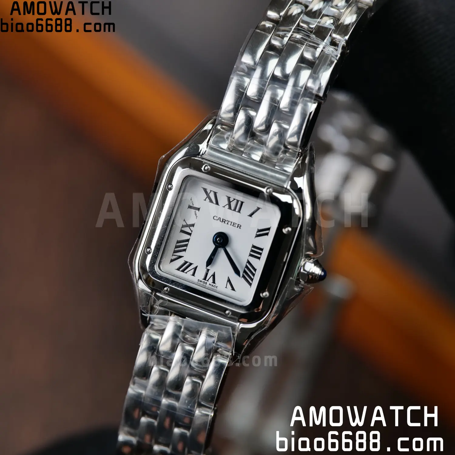 Panthère de Cartier Mini 19mm WSPN0012 BBA 1:1 Best Edition SS White Dial on SS Bracelet Swiss Quartz 91 6ff05bb78d65813 AMO Watch