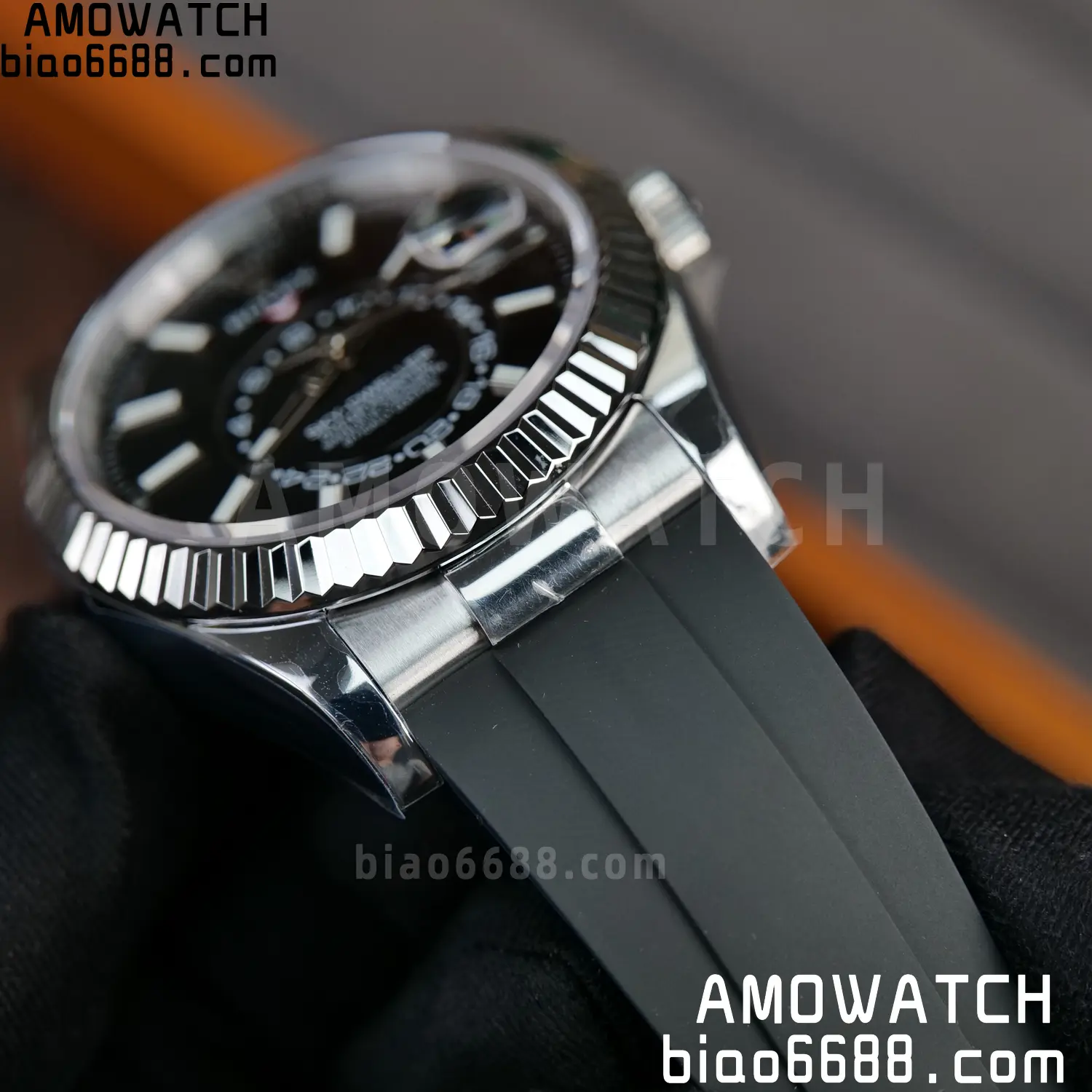 Rolex Sky-Dweller 336239 SS ZF 1:1 Best Edition Black Dial on Oysterflex Strap A23J (Gain Weight) 46 70d3125391854ef 阿默表行AmoWatch