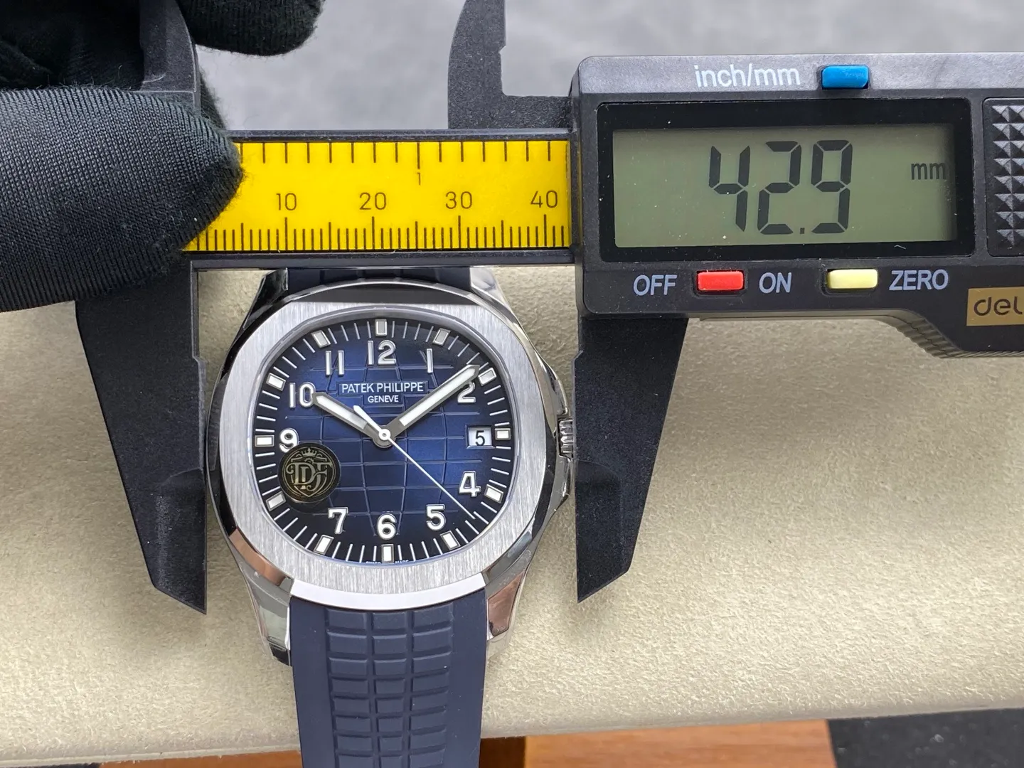 PP Aquanaut 5168G 42mm SS DDF 1:1 Best Edition Green Dial on Green Rubber Strap DPB330 Super Clone (Weighted) 52 7243c8b2887a6b7 AMO Watch