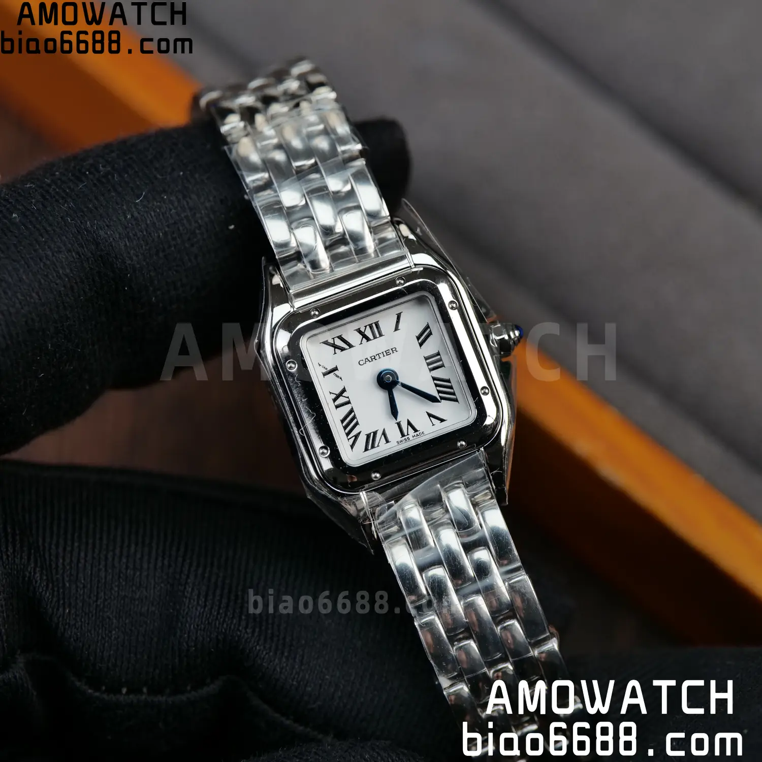 Panthère de Cartier Mini 19mm WSPN0012 BBA 1:1 Best Edition SS White Dial on SS Bracelet Swiss Quartz 99 7757d6833d1ce60 AMO Watch