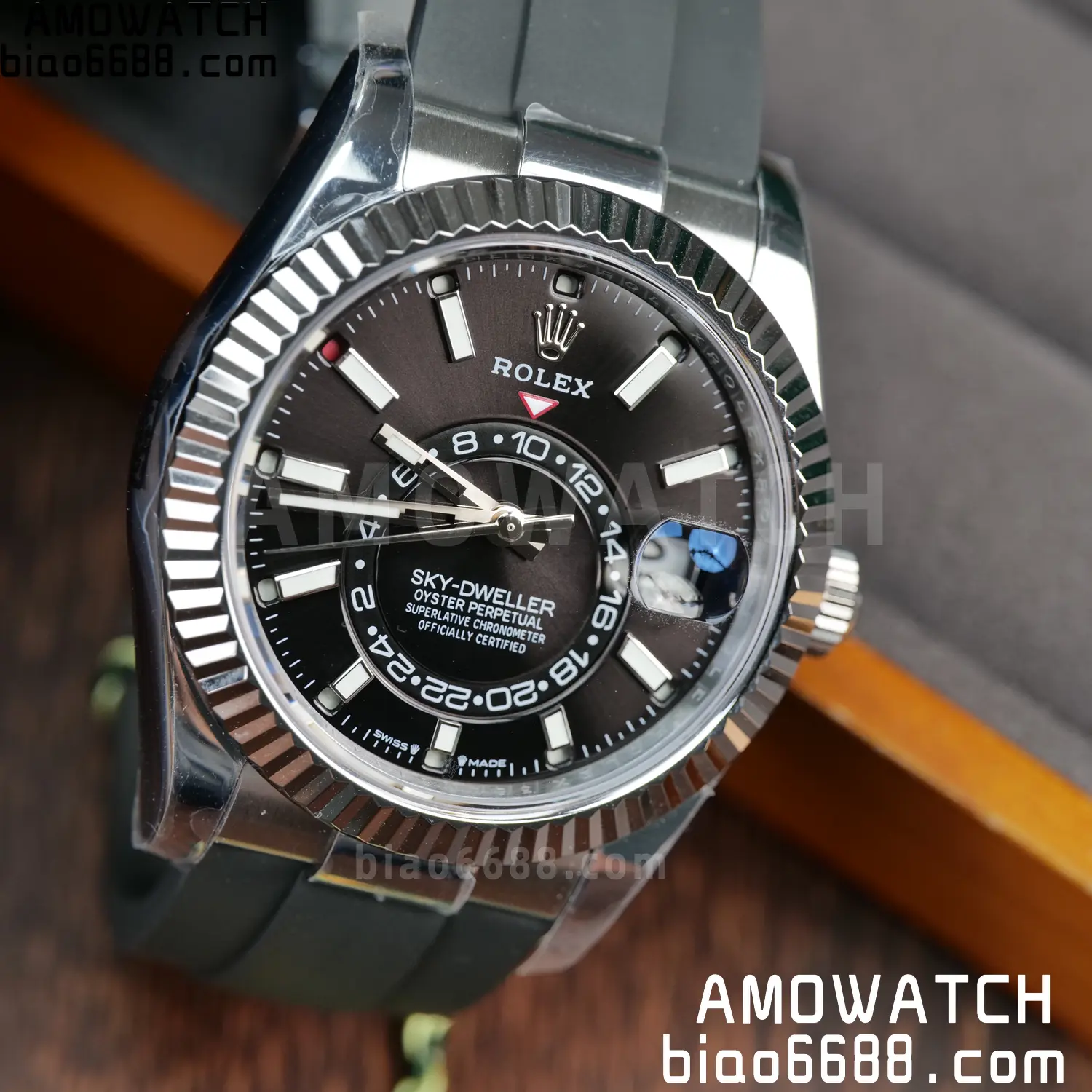 Rolex Sky-Dweller 336239 SS ZF 1:1 Best Edition Black Dial on Oysterflex Strap A23J (Gain Weight) 48 7ab2dce2442bfcb 阿默表行AmoWatch
