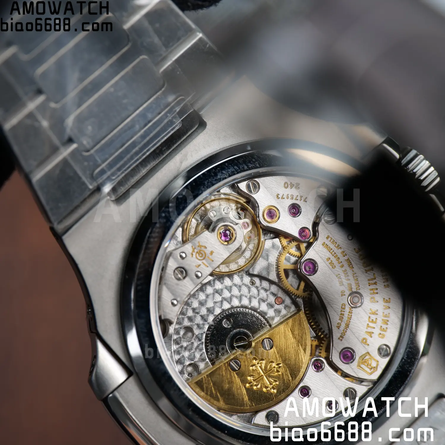 Custom Made Patek Philippe Nautilus 5712 SS UMI 145 7de40bf76533838 AMO Watch