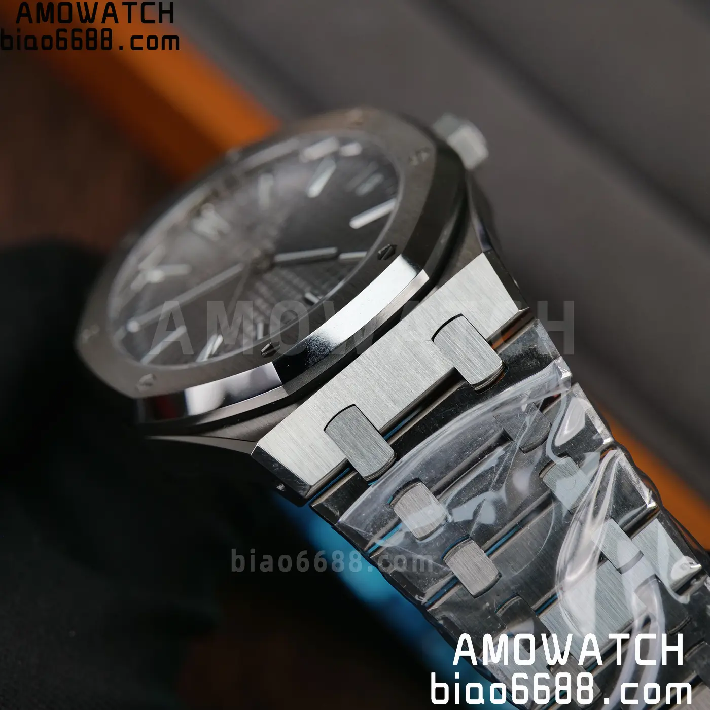 Royal Oak 41mm 15510 SS VSF 1:1 Best Edition Gray Textured Dial on SS Bracelet DD4302 Super Clone 95 7e0b90d5269c486 AMO Watch