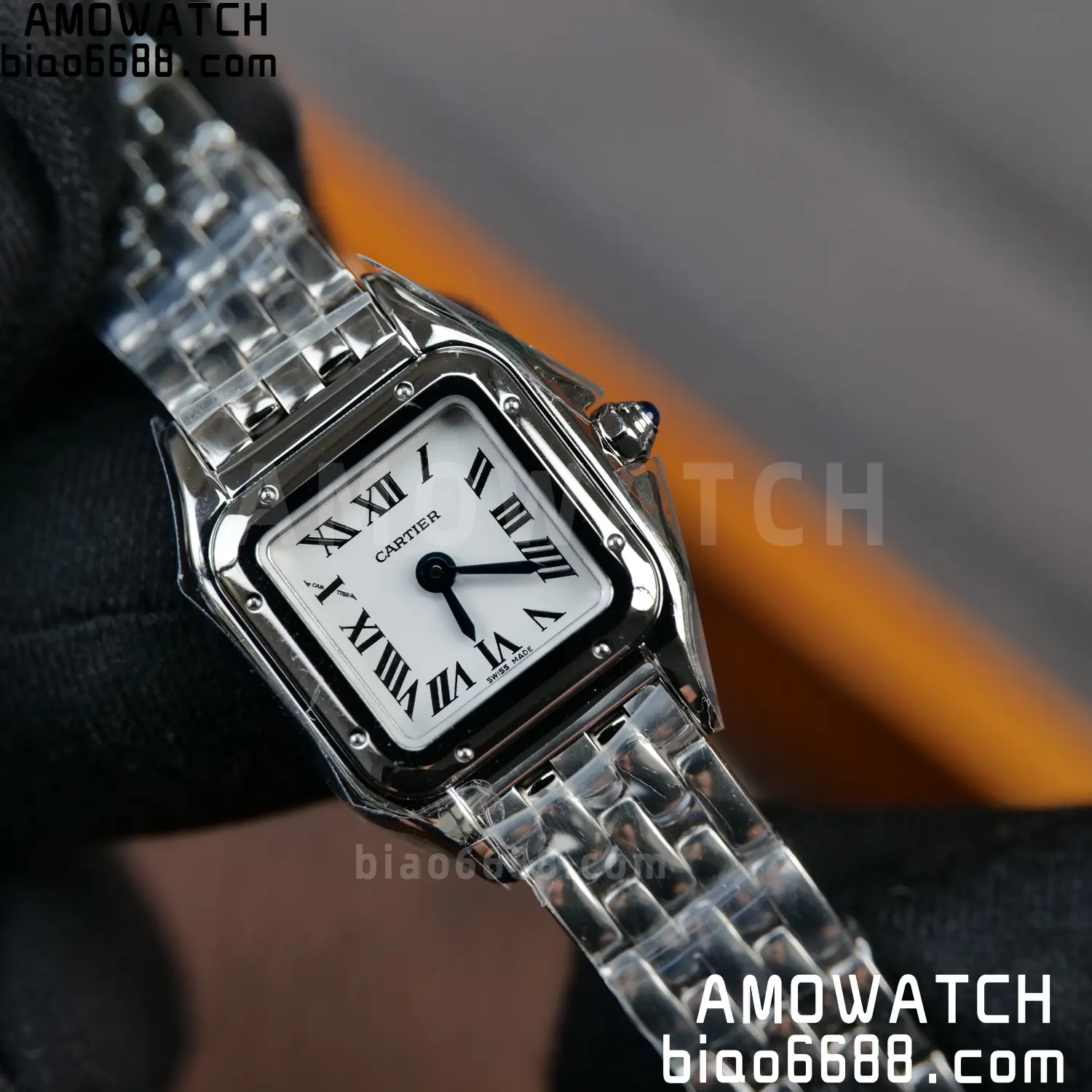 Panthère de Cartier Mini 19mm WSPN0012 BBA 1:1 Best Edition SS White Dial on SS Bracelet Swiss Quartz 86 8117210ee25a32a AMO Watch