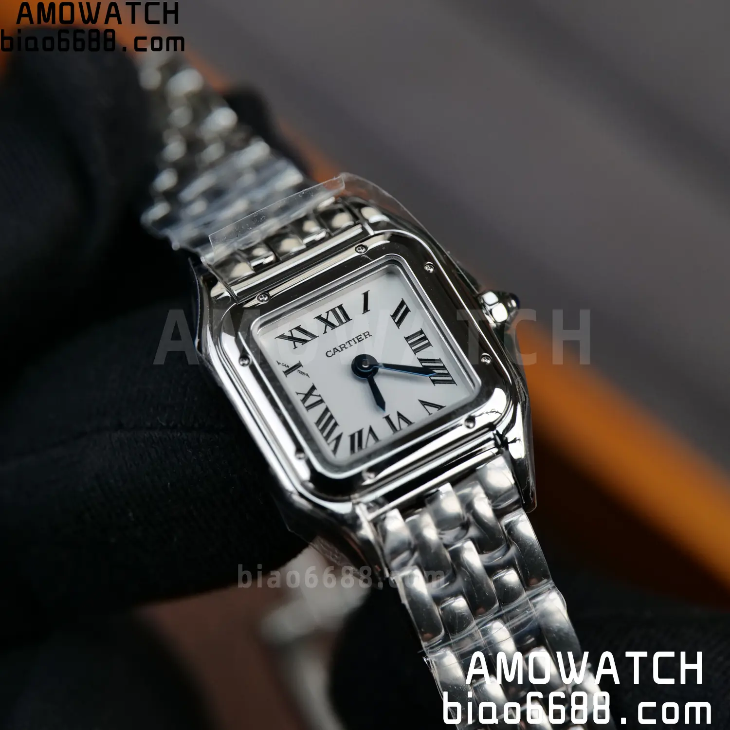 Panthère de Cartier Mini 19mm WSPN0012 BBA 1:1 Best Edition SS White Dial on SS Bracelet Swiss Quartz 88 85dc97232a1e4e3 AMO Watch