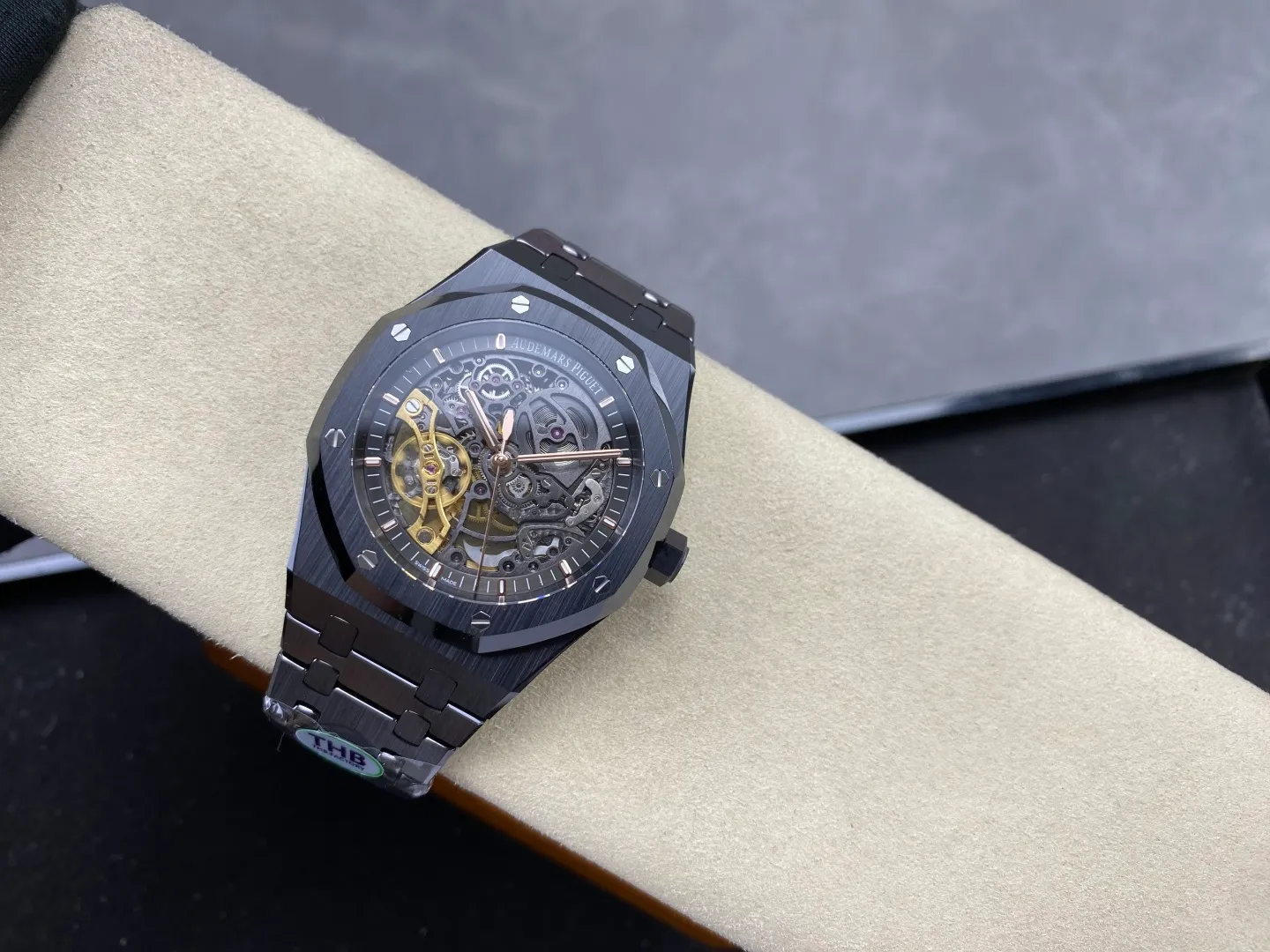 AP Royal Oak 41mm Ceramic 15416CE THBF 1:1 Best Edition on Ceramic Bracelet V3 (Free Sprung) 34 8e65db80e060ffe AMO Watch