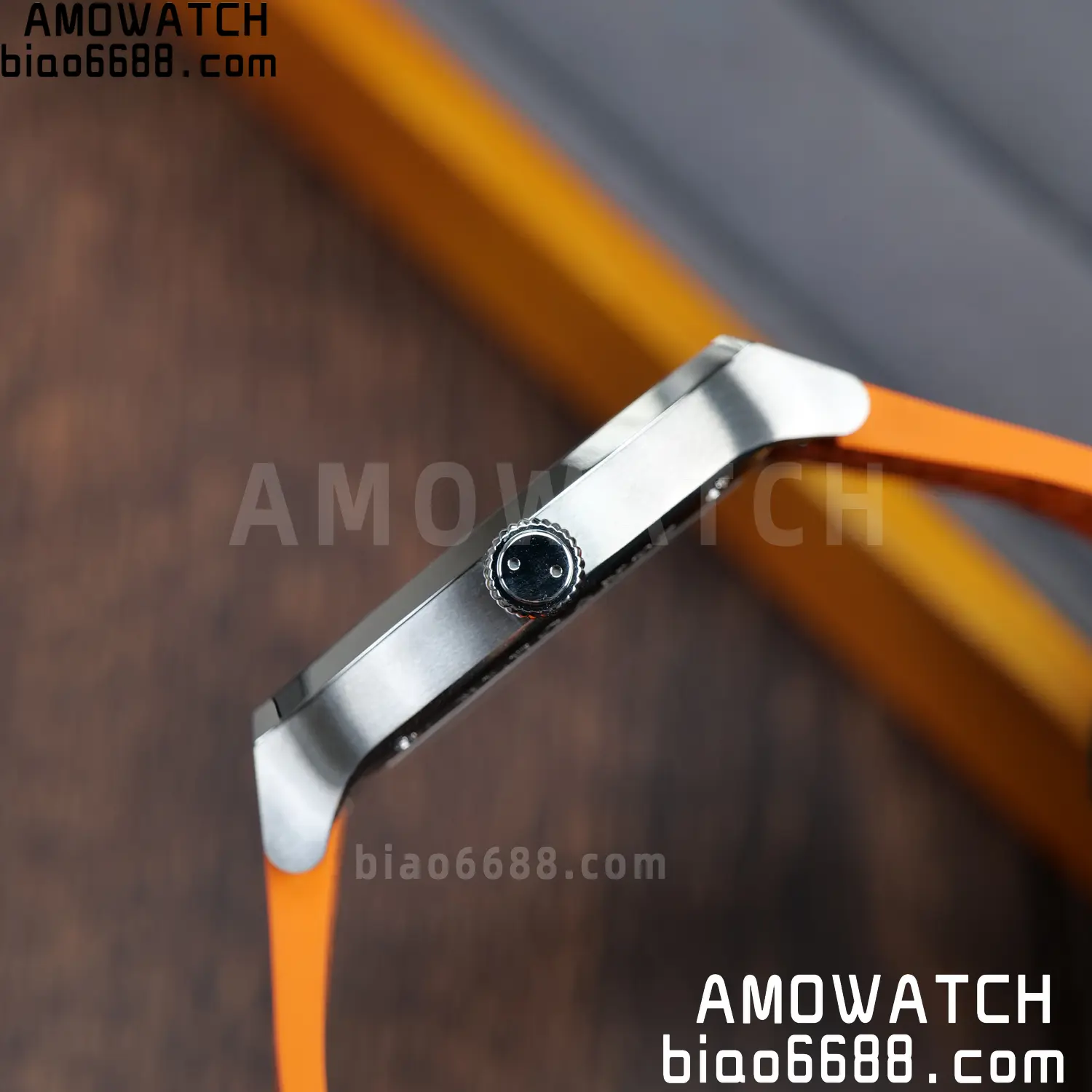 FPJ F.P.Journe Elegante FJ Factory Best Edition White Dial on Orange Rubber Strap Quartz V2 93 905aa0f5c38f70f AMO Watch
