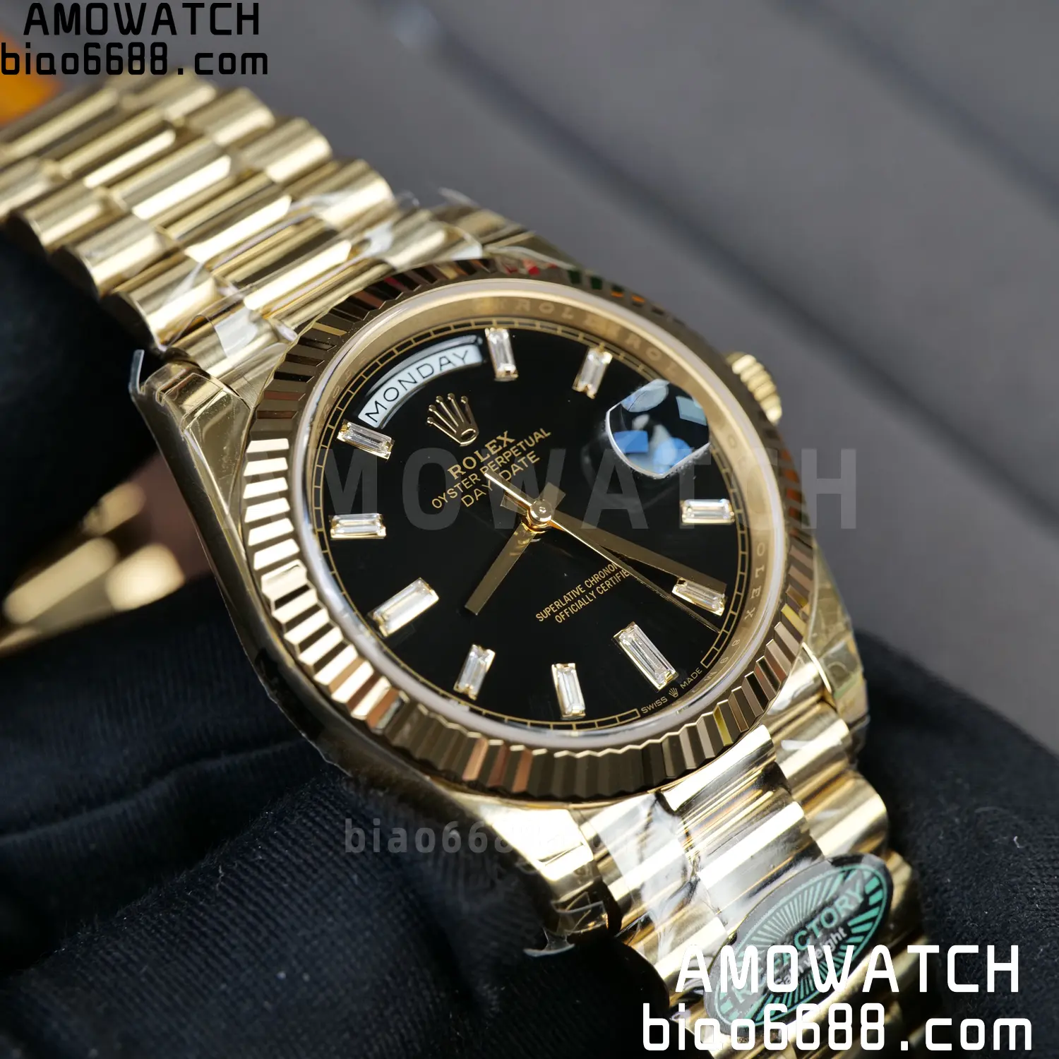 Rolex Day Date 40 YG 228238 RCF 1:1 Best Edition Black Dial on President Bracelet VR3255 (210g) 69 906e6027f516a73 AMO Watch