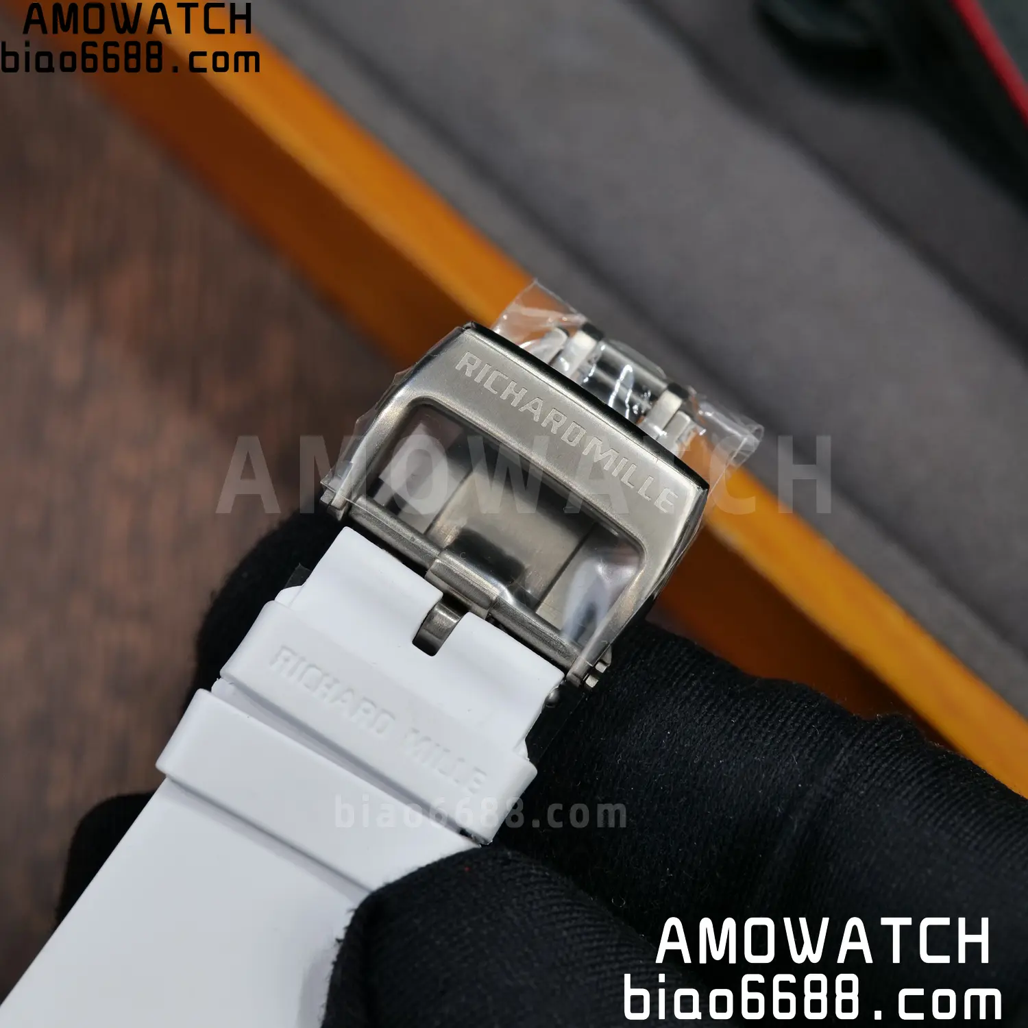 RICHARD MILLE 1:1 RM67-02 Black NTPT RICH Factory Pro 1:1 Italy Skeleton Dial White Rubber Strap CRMA7 Super Clone V2 101 98587c3a3267027 AMO Watch