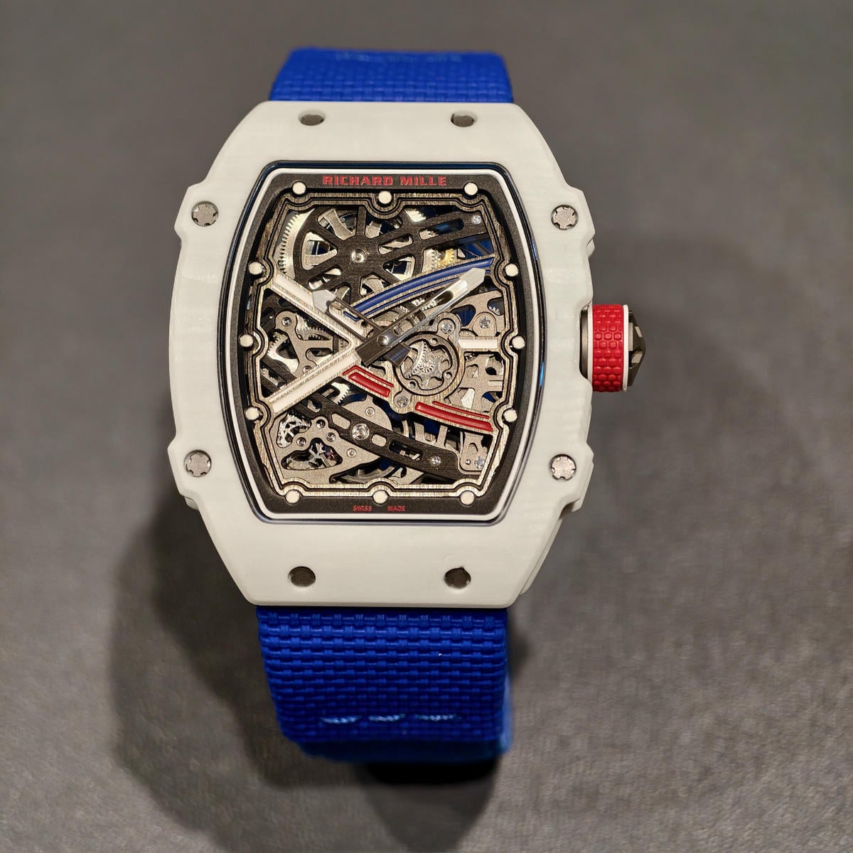 RICHARD MILLE RM67-02 White NTPT RICH Factory PRO 1:1 France Blue/White/Red Skeleton Dial CRMA7 Super Clone V2 35 a1404dd0edc9ac9 阿默表行AmoWatch