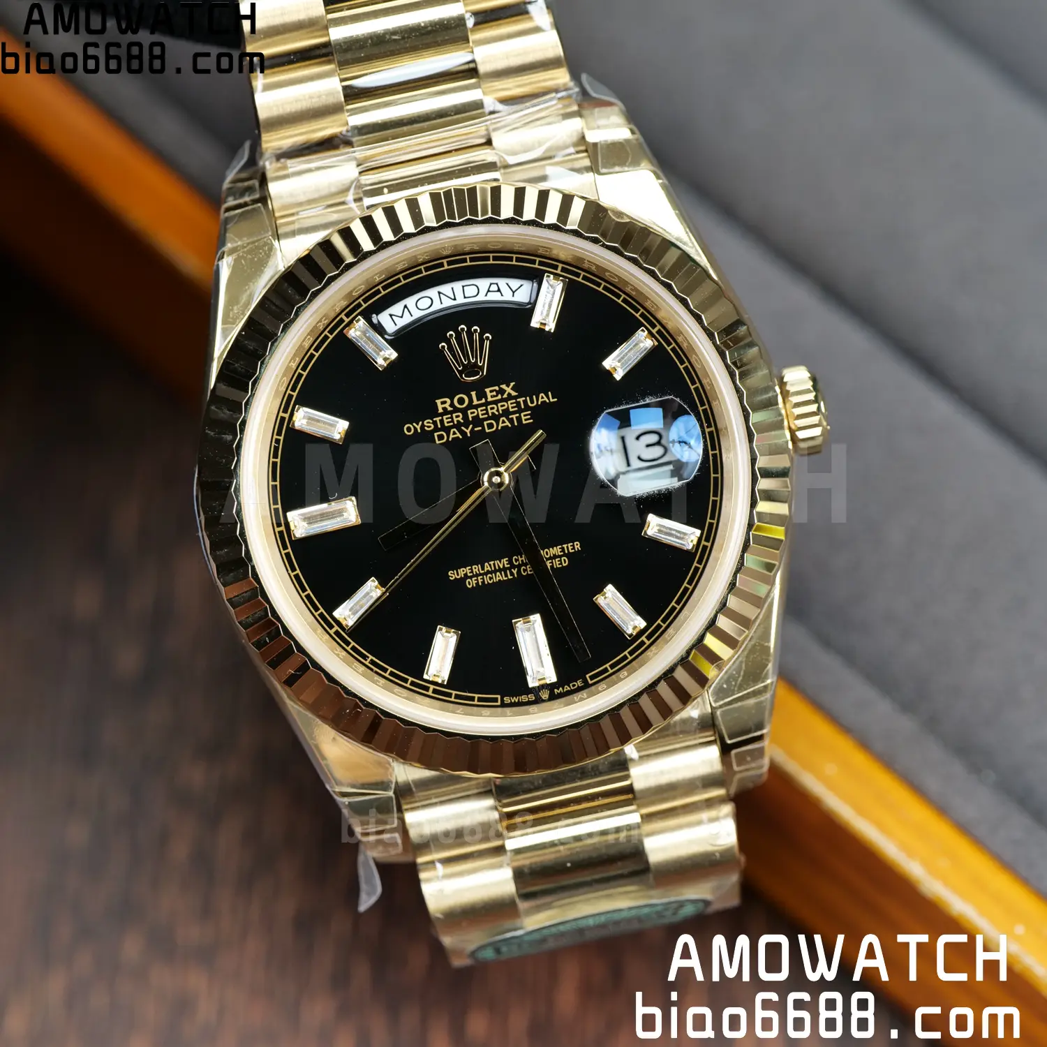 Rolex Day Date 40 YG 228238 RCF 1:1 Best Edition Black Dial on President Bracelet VR3255 (210g) 84 a2b4bc750cf46d0 AMO Watch