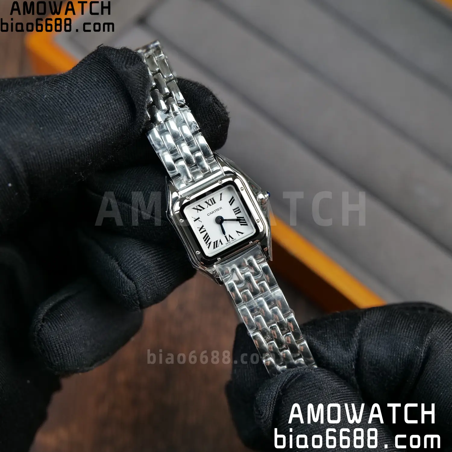Panthère de Cartier Mini 19mm WSPN0012 BBA 1:1 Best Edition SS White Dial on SS Bracelet Swiss Quartz 71 a324d52e0f94259 AMO Watch