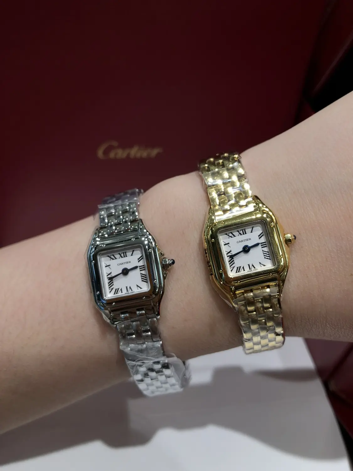 Panthère de Cartier Mini 19mm WGPN0048 BBA 1:1 Best Edition YG White Dial on YG Bracelet Swiss Quartz 12 a5e7d84cdb4f330 AMO Watch