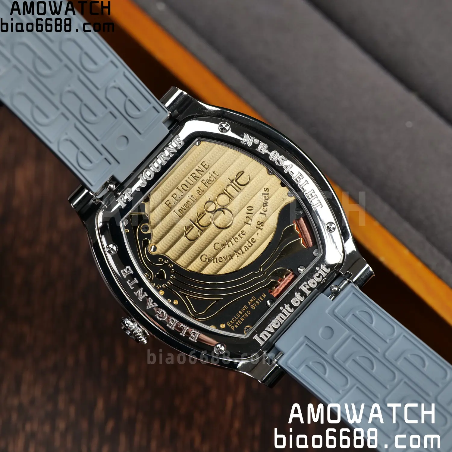 FPJ F.P.Journe Elegante FJ Factory Best Edition White Dial on Gray Rubber Strap Quartz V2 107 abc9fec5f38c1f3 AMO Watch
