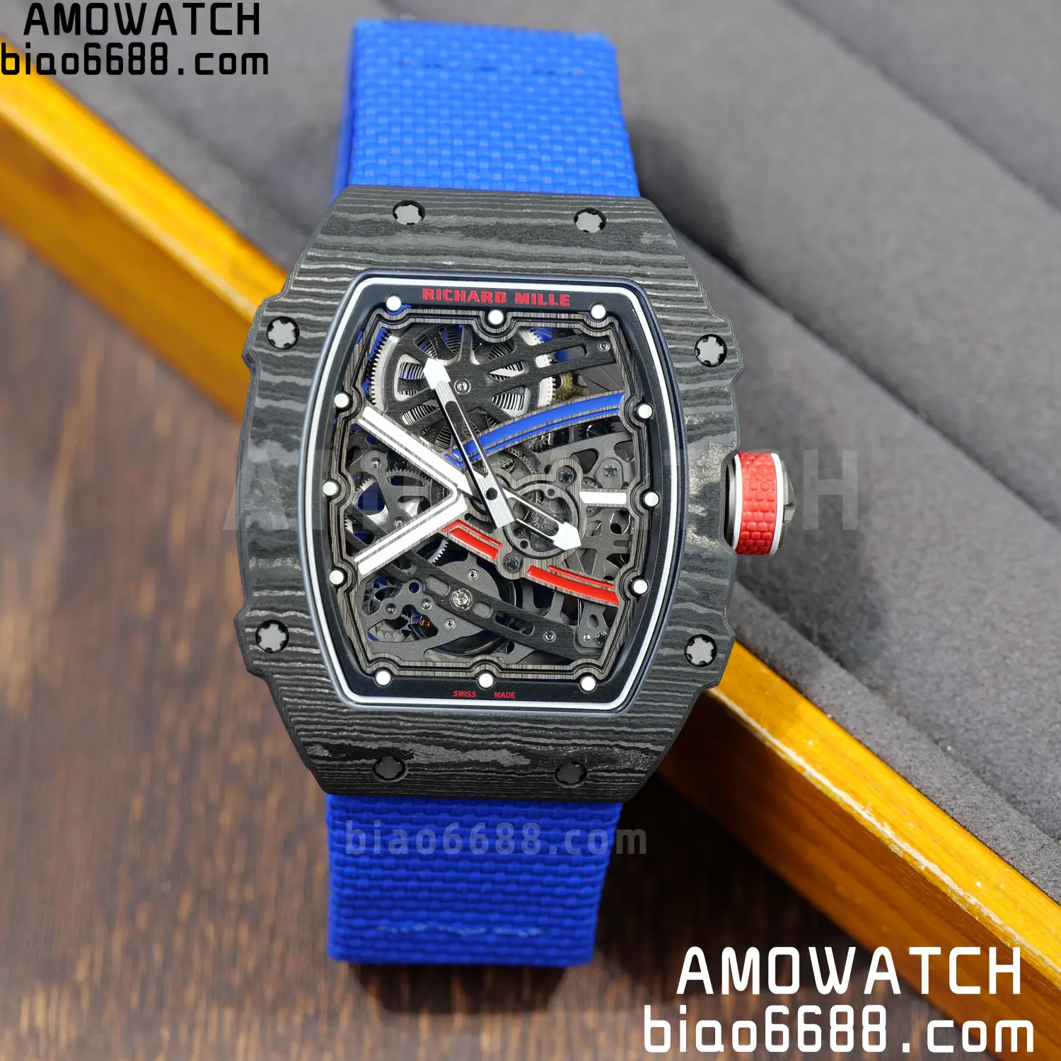 RICHARD MILLE RM67-02 Black NTPT RICH Factory PRO 1:1 France Blue/Red/White Skeleton Dial CRMA7 Super Clone V2 97 b0884c1be3785c2 阿默表行AmoWatch