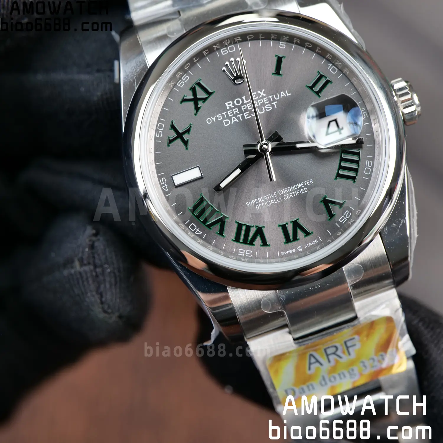Rolex DateJust 126300-0013 36mm ARF 1:1 Best Edition Roman Gray Dial on Oyster Bracelet DD3235 73 b48bc65c3b4f96b AMO Watch