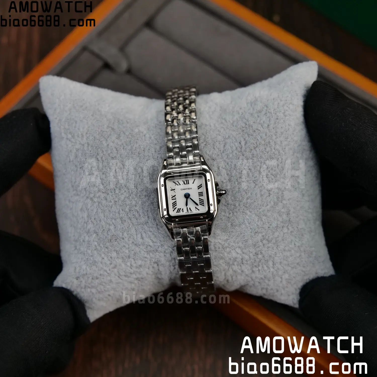 Panthère de Cartier Mini 19mm WSPN0012 BBA 1:1 Best Edition SS White Dial on SS Bracelet Swiss Quartz 102 b5bb1a2e50cf71d AMO Watch