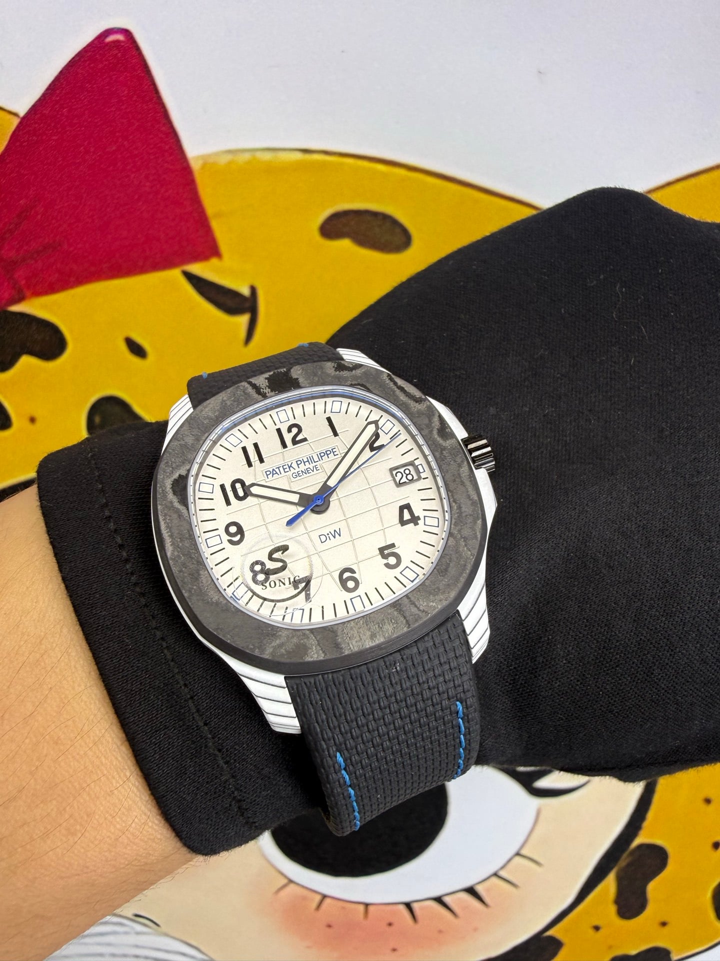 PP Aquanaut 5167 Polar Blue DIW SONIC Factory SF 1:1 Best Edition White Dial On Black Nylon Strap DD324 25 b6c6576dc5268a4 阿默表行AmoWatch