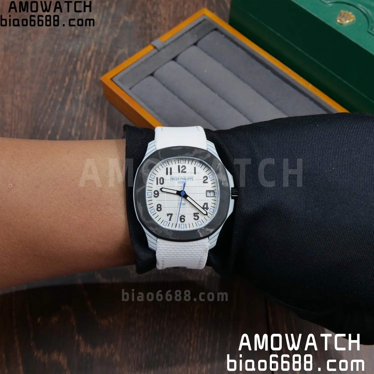 PP Aquanaut 5167 Polar Blue DIW SONIC Factory SF 1:1 Best Edition White Dial On White Nylon Strap DD324 103 b75d445600e823e 阿默表行AmoWatch