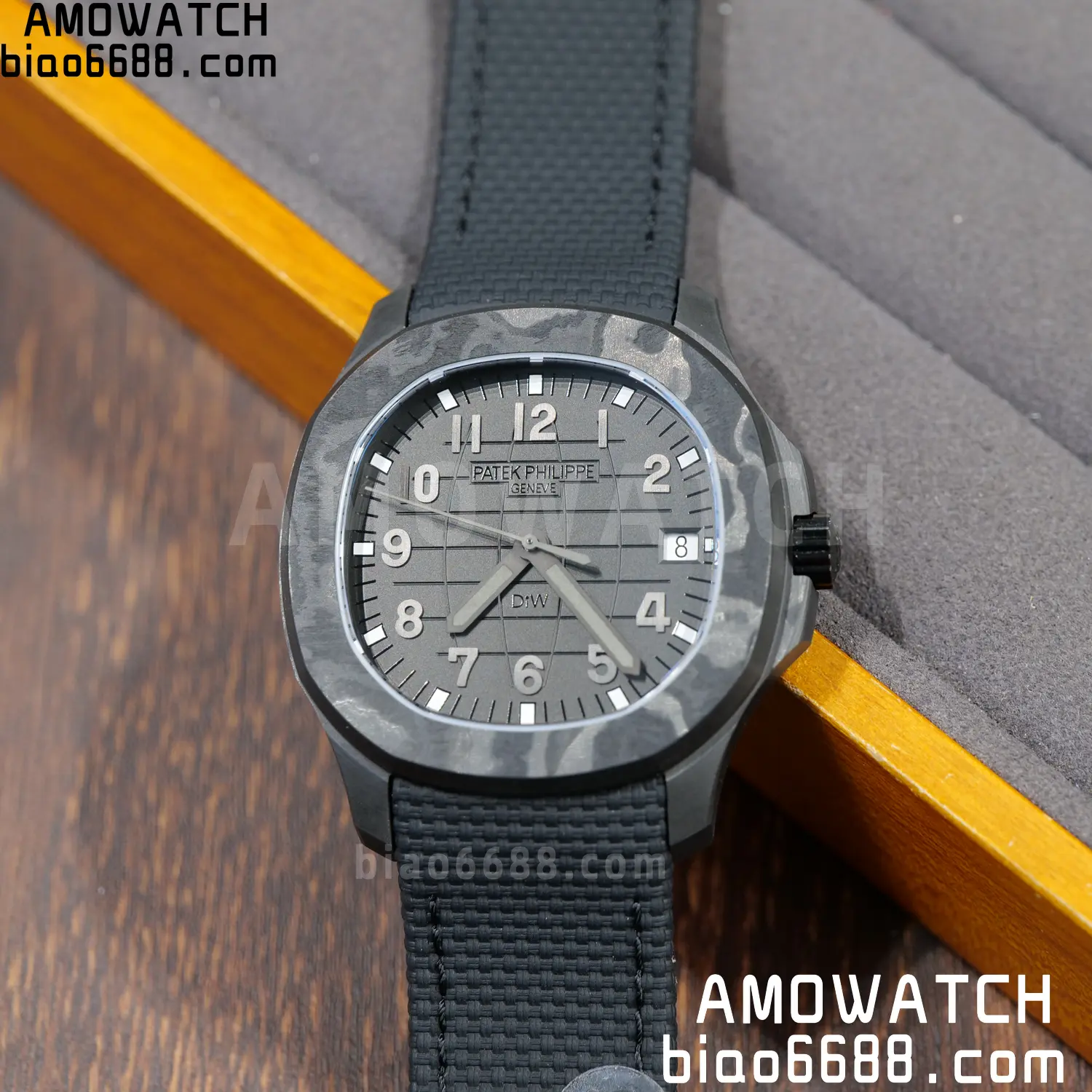 PP Aquanaut 5167 ALL Black DIW SONIC Factory SF 1:1 Best Edition Black Dial On Black Nylon Strap DD324 95 beb5d484a66045a 阿默表行AmoWatch