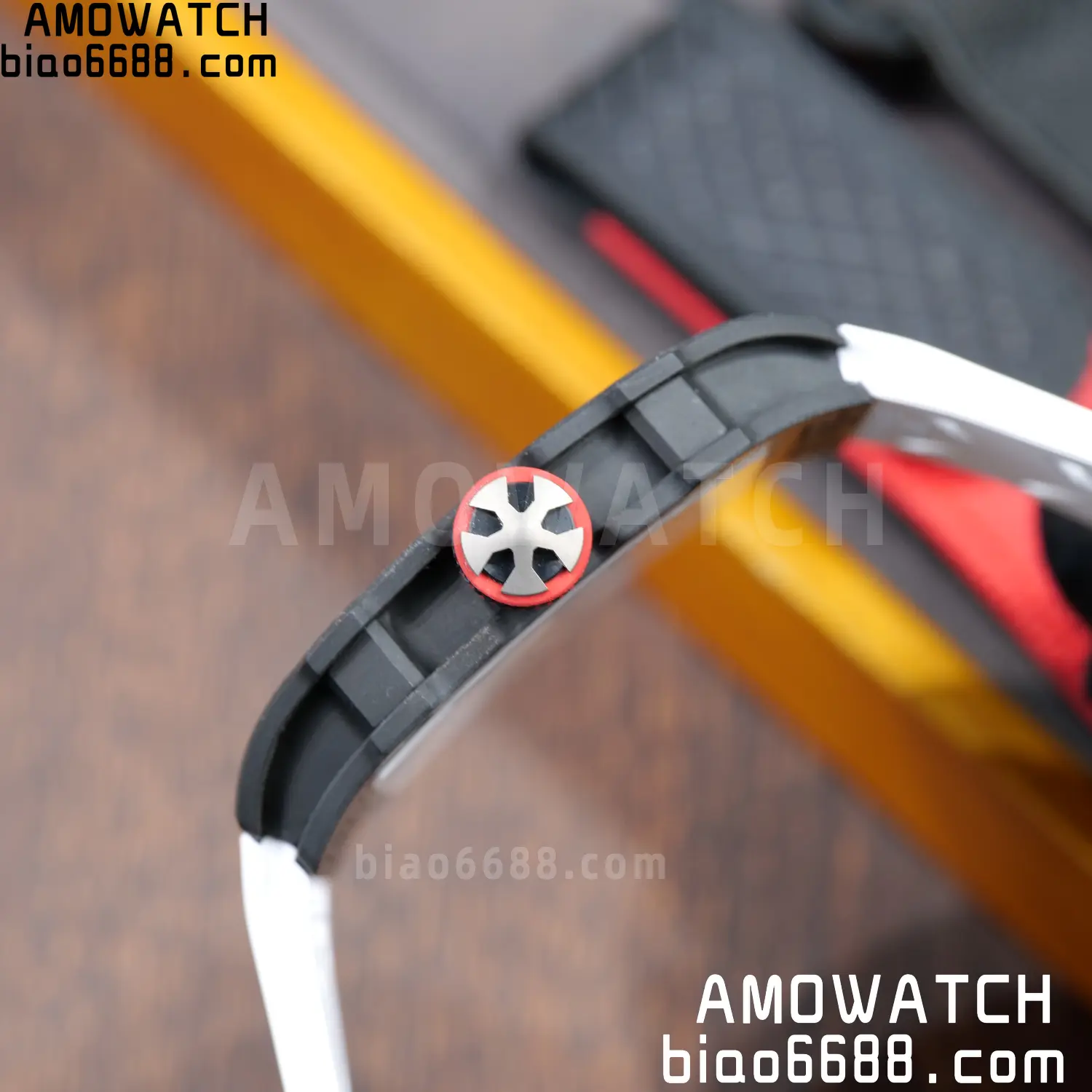 RICHARD MILLE 1:1 RM67-02 Black NTPT RICH Factory Pro 1:1 Italy Skeleton Dial White Rubber Strap CRMA7 Super Clone V2 82 bfd2f94ab1008a6 AMO Watch