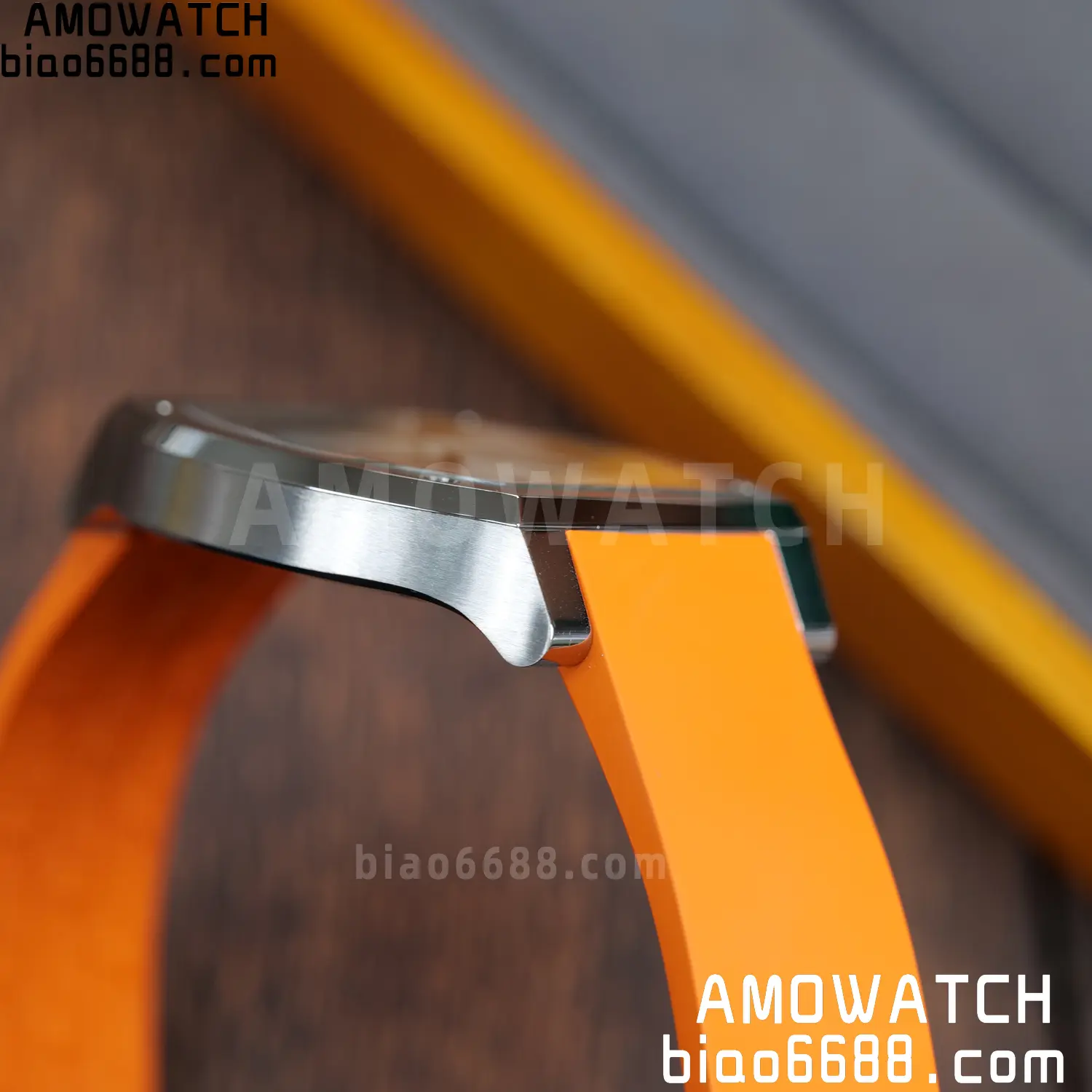FPJ F.P.Journe Elegante FJ Factory Best Edition White Dial on Orange Rubber Strap Quartz V2 91 bffc57c82de176f AMO Watch