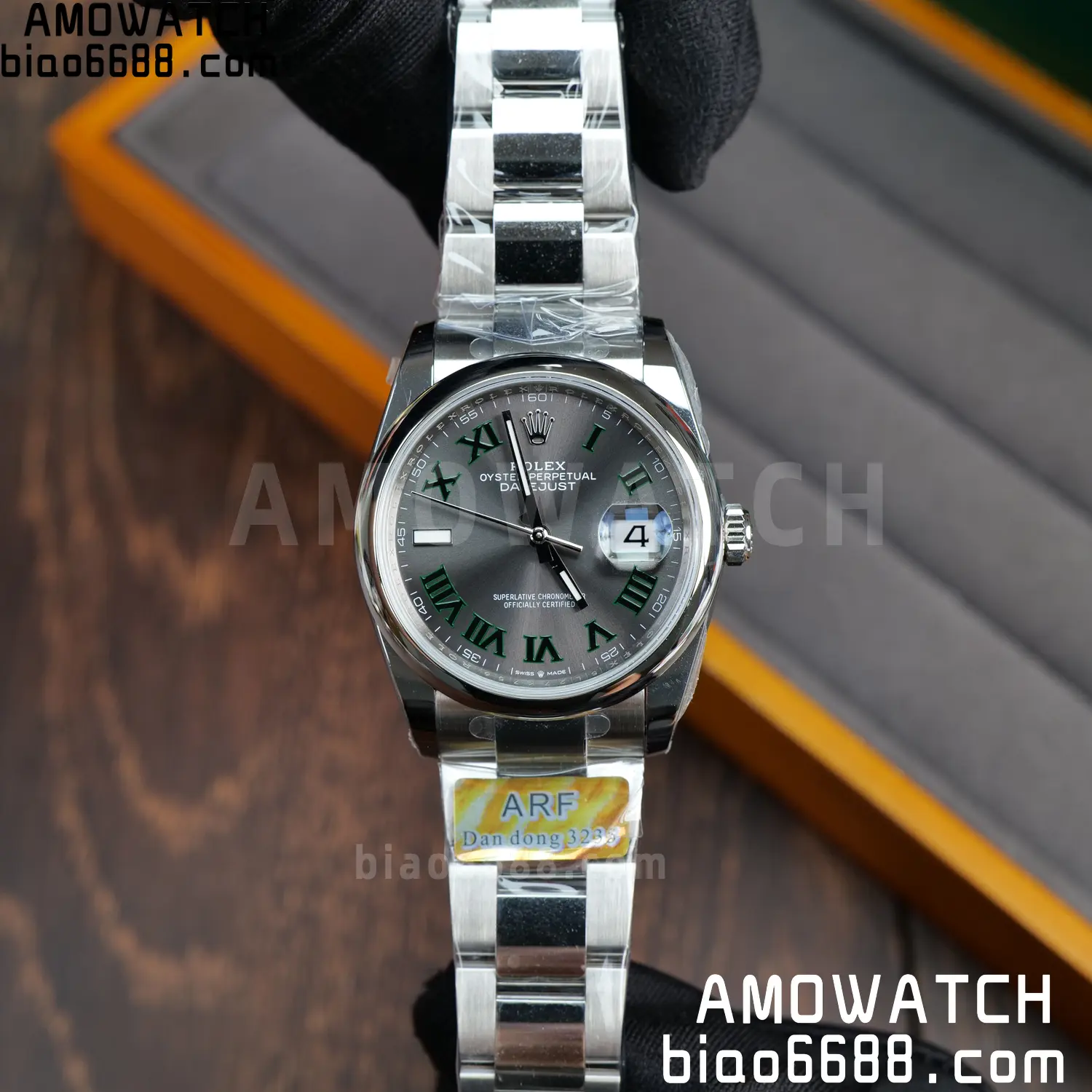 Rolex DateJust 126300-0013 36mm ARF 1:1 Best Edition Roman Gray Dial on Oyster Bracelet DD3235 60 c06810e5b658f38 AMO Watch
